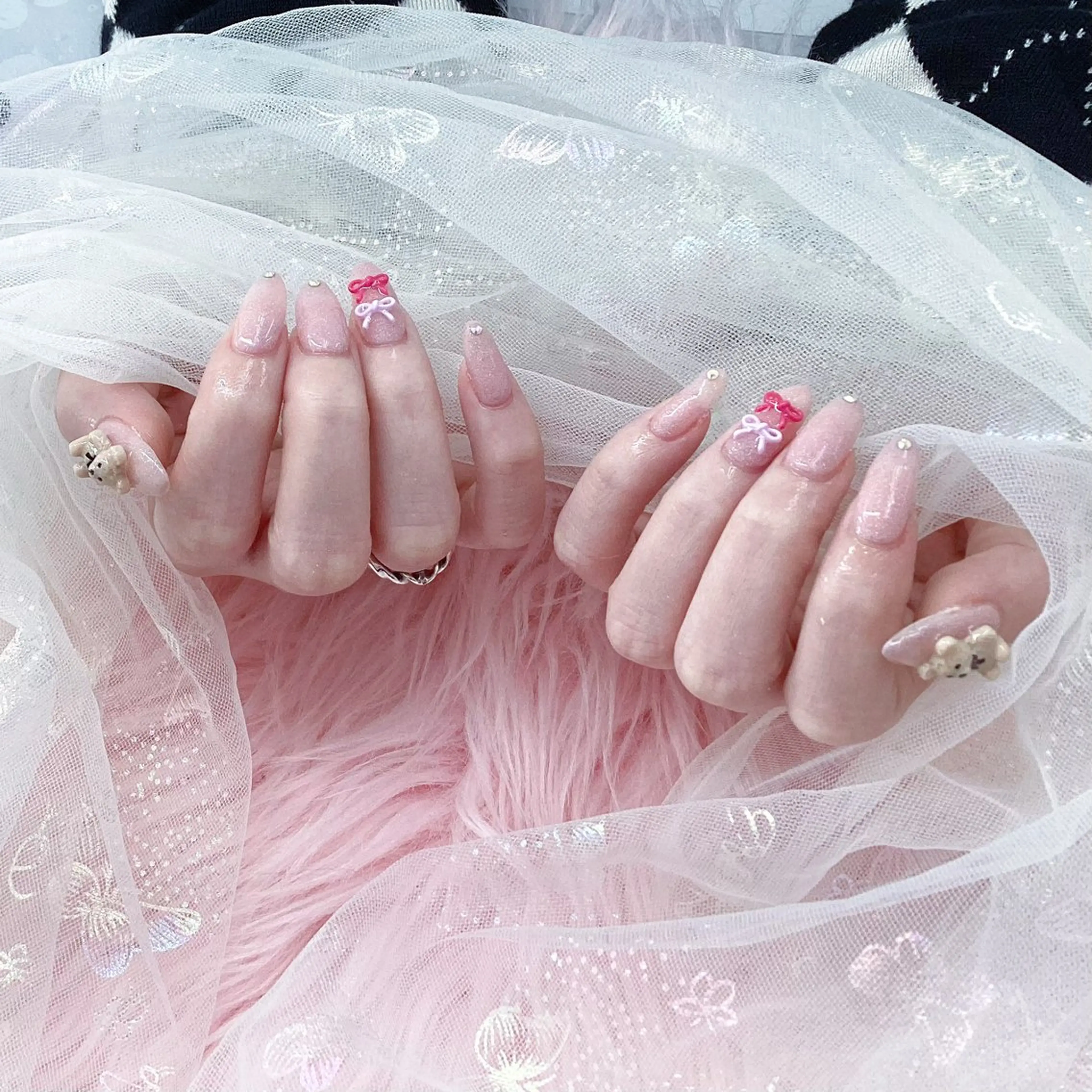 ネイル パーツ全部¥110 サロンミミのネイルデザイン