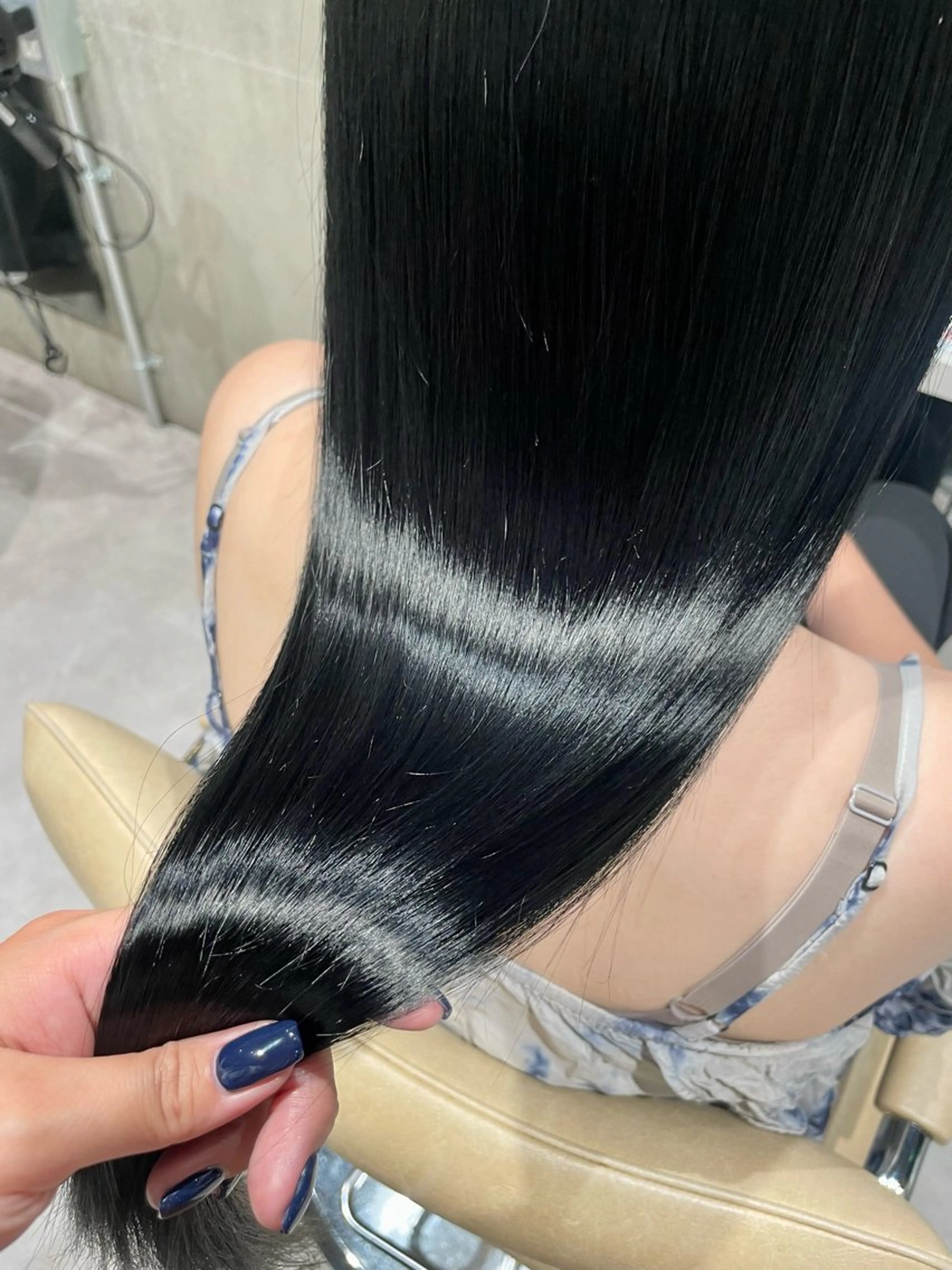 ロング 髪質改善 トリートメント iLi🫧kim ryongna🦋のヘアスタイル