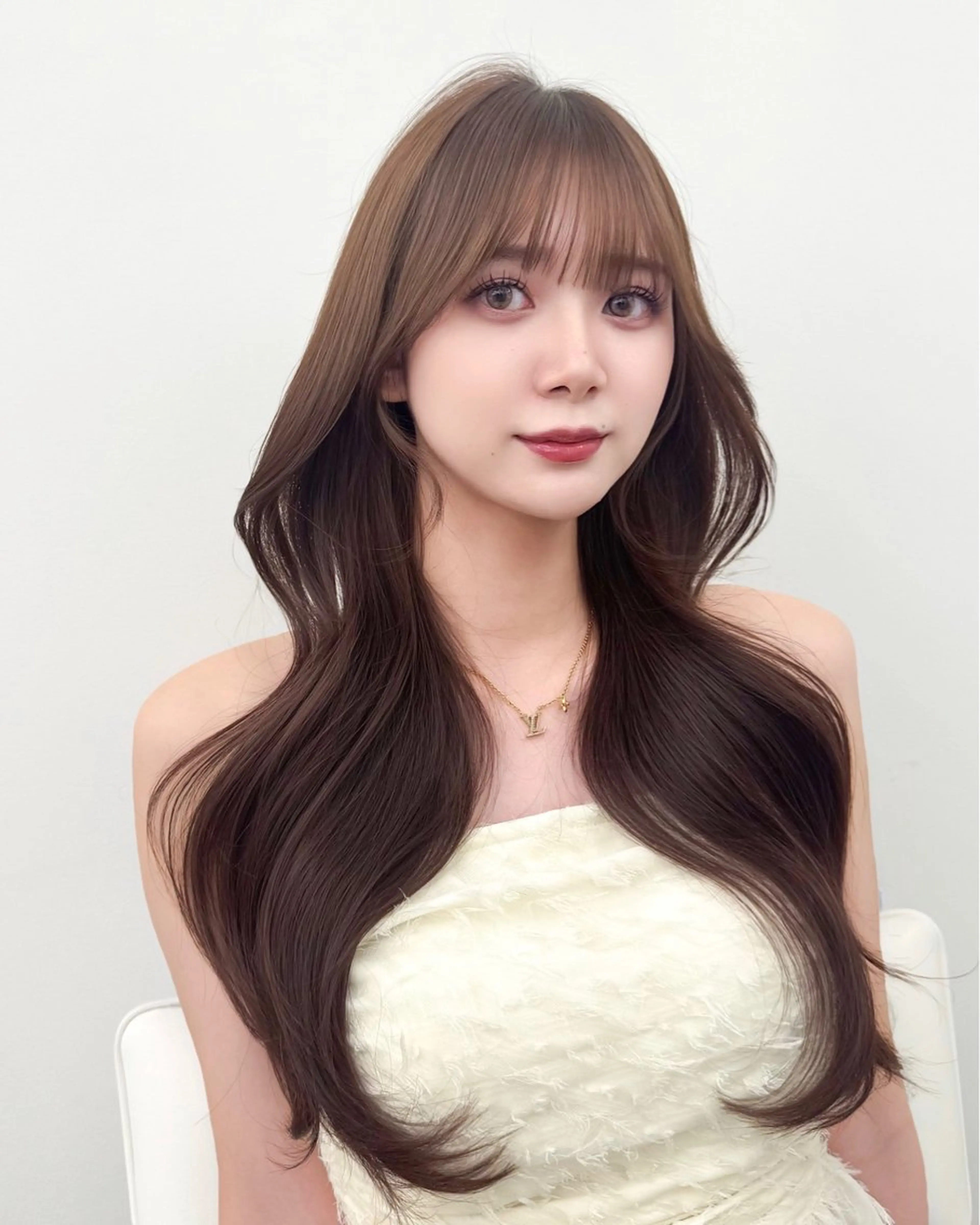 ロング カラー 韓国ヘア　紗希 🦋のヘアスタイル