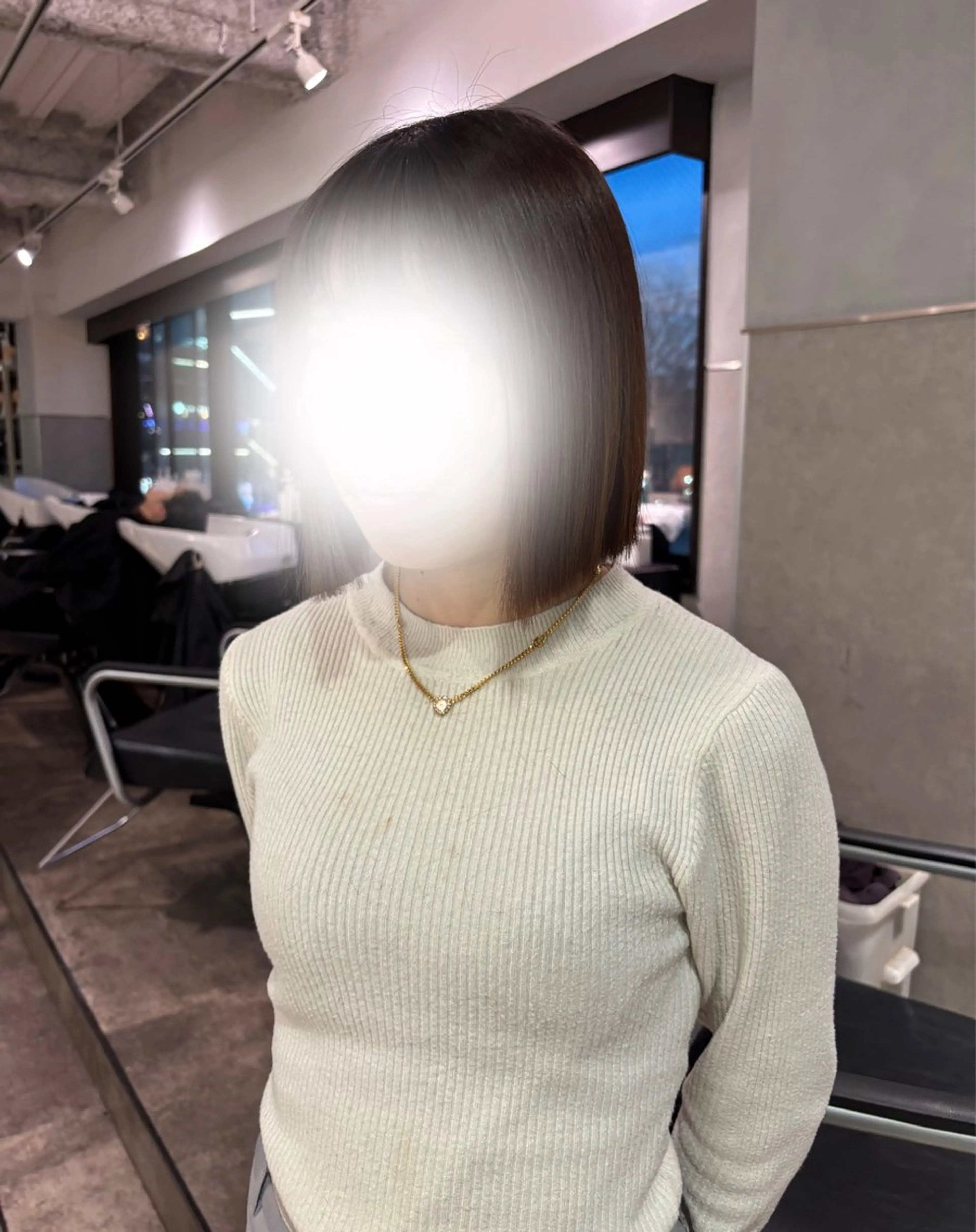 ミディアム ボブ カット 深みモテカラー˚✧ YUKAのヘアスタイル