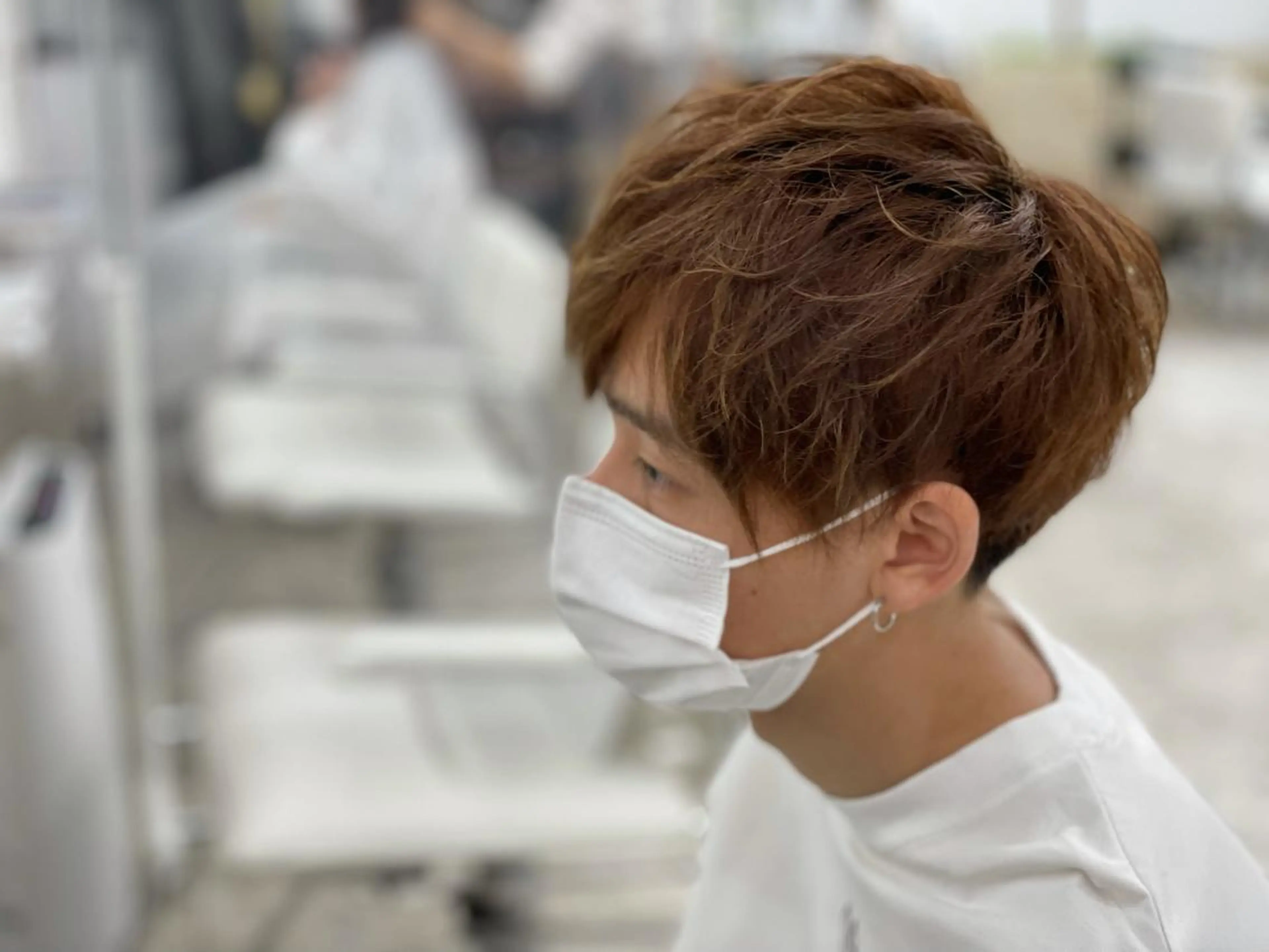 ショート カラー パーマ メンズ ハイライト&曲がる 縮毛矯正特化 玉置のヘアスタイル