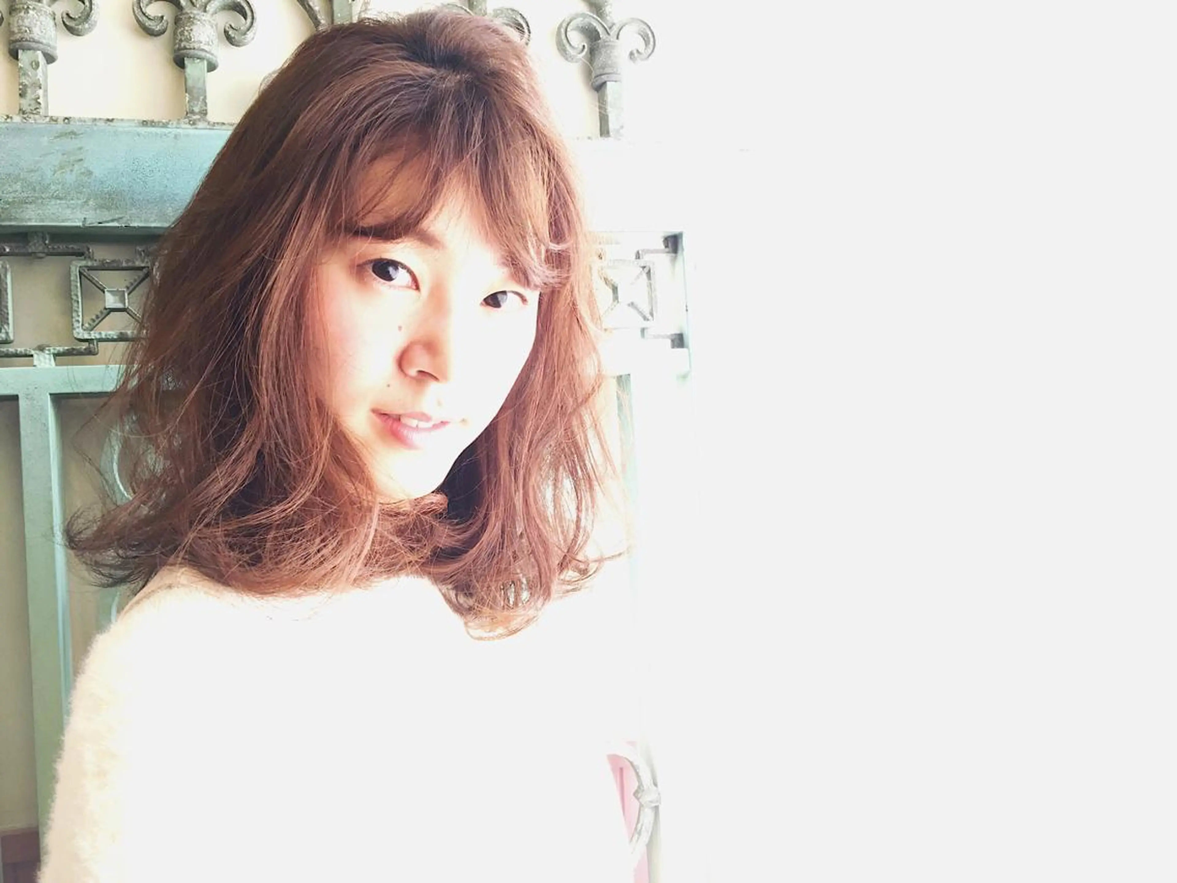 ミディアム カラー パーマ ヘアアレンジ 表参道Lise おおいしおりのヘアスタイル