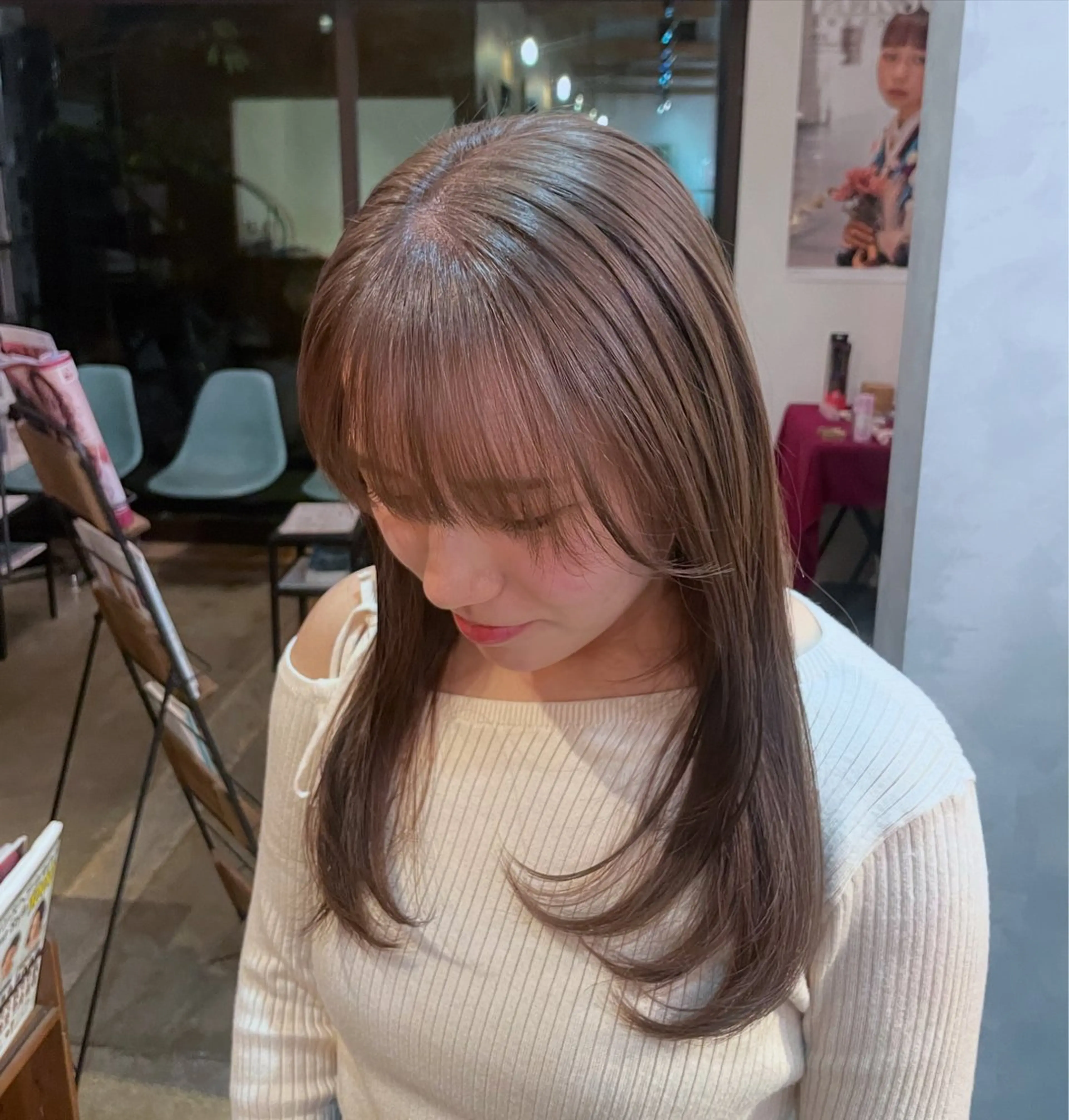 カラー 桑田 真奈のヘアスタイル