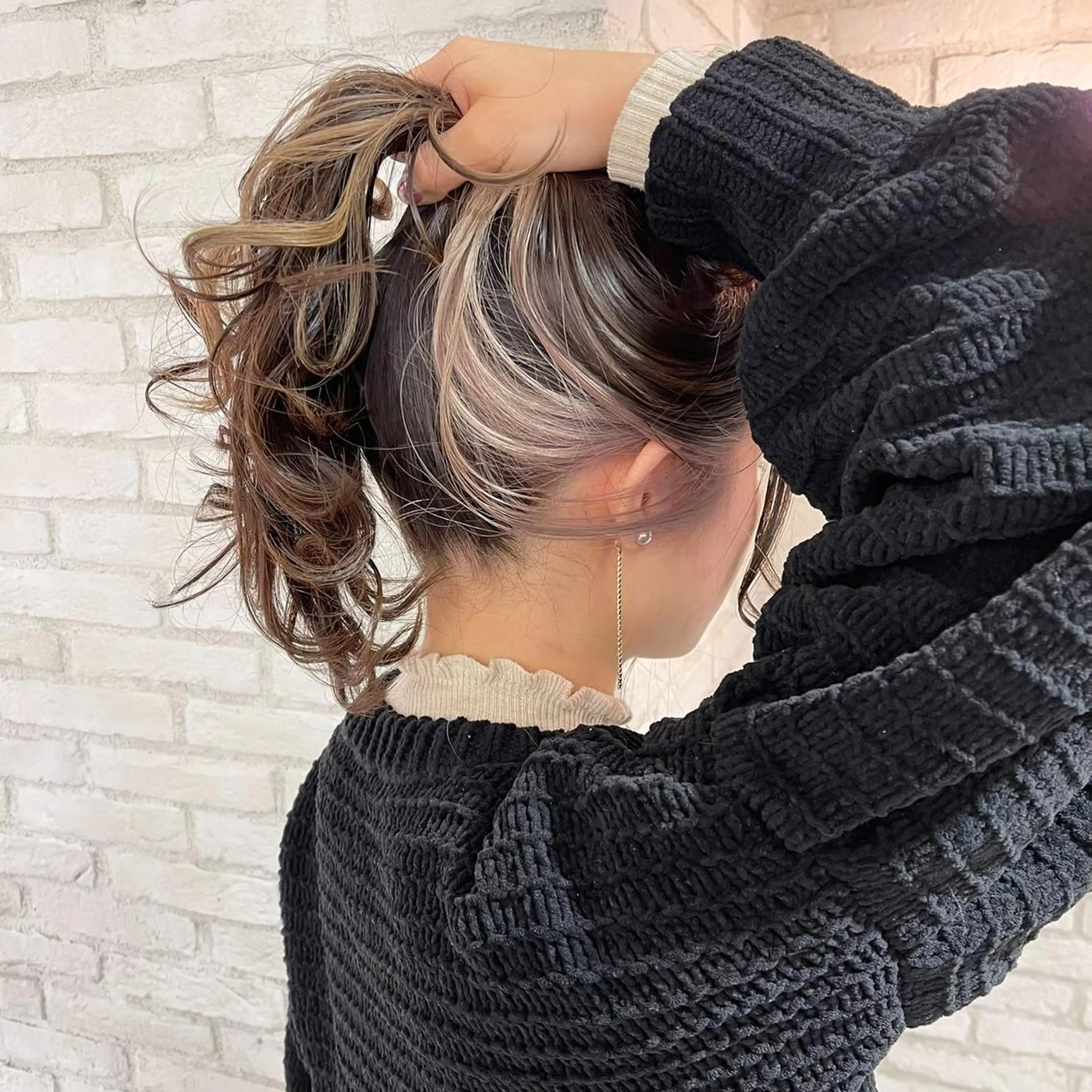 ロング カラー ベージュカラー インナーカラー 韓国ヘア/艶カラー /田中悠佑のヘアスタイル