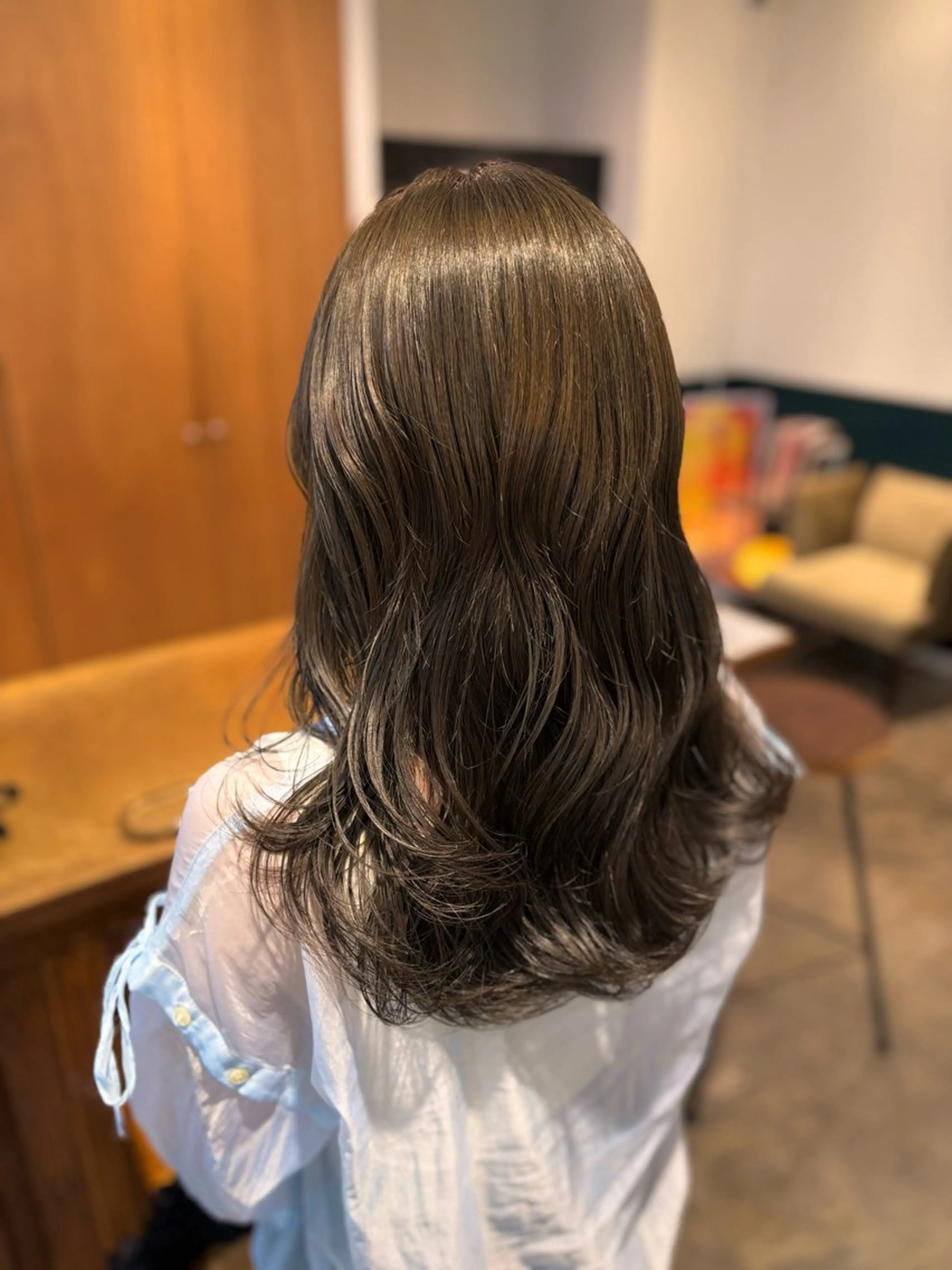 ロング レイヤーカット ヘアカラー トリートメント ☁️RIKA☁️ @ri2_____bのヘアスタイル