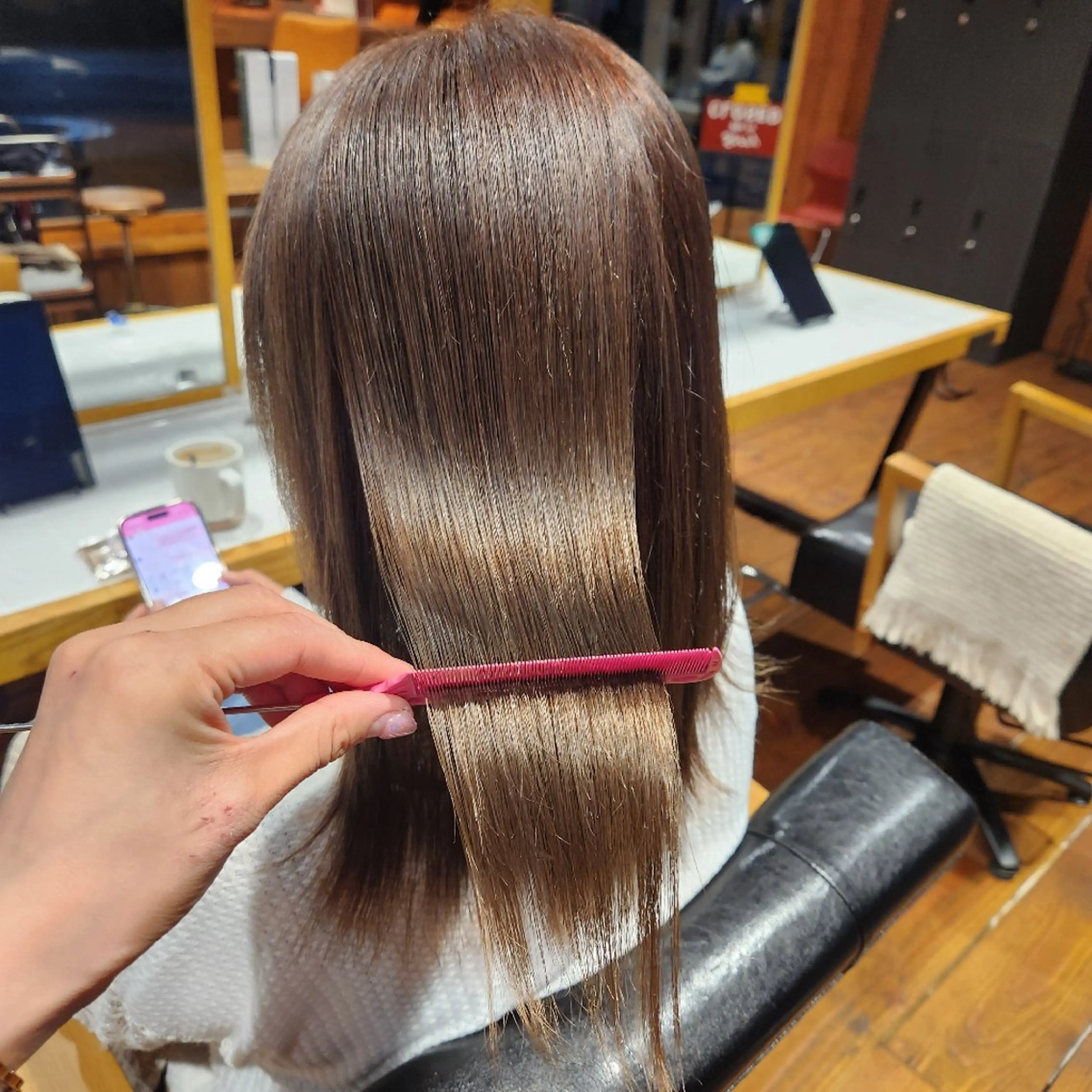 セミロング カラー トリートメント O.hair designers所属・シールエクステ🎀 ホシノ🕒ユウカのヘアスタイル