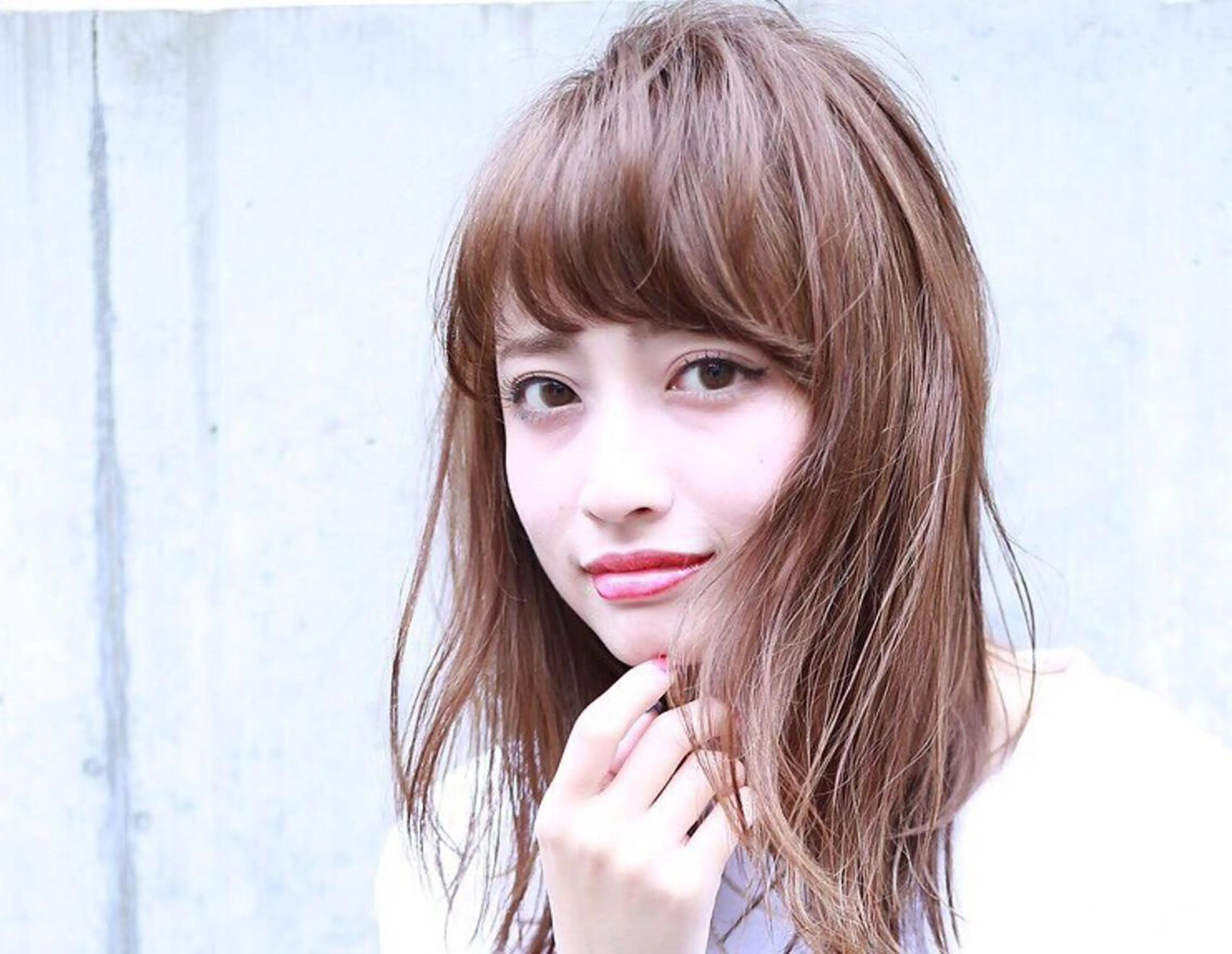 ミディアム カラー サイエンスアクア/艶 髪/レイヤー/清水のヘアスタイル