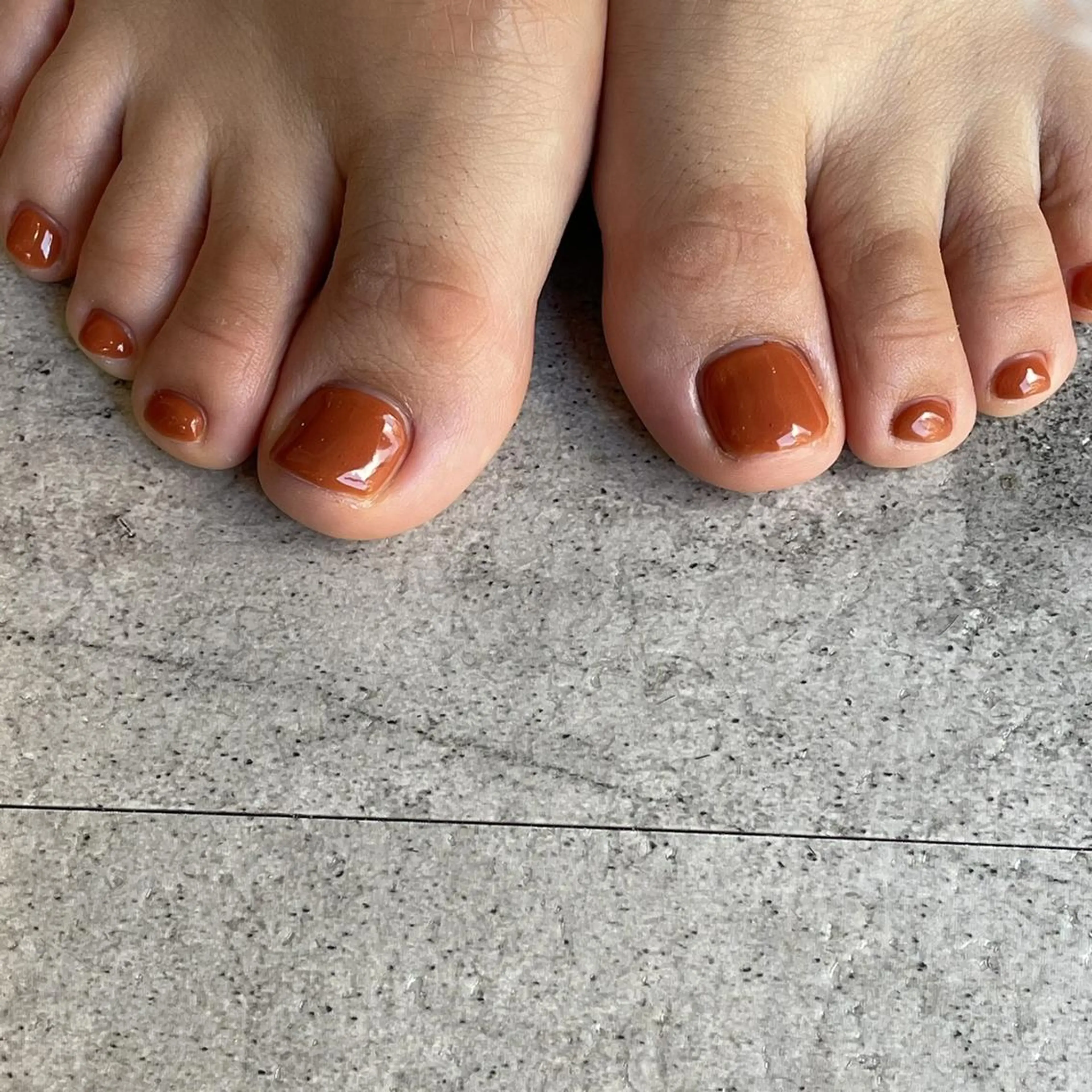 〔*自爪を痛めないパラジェル*〕 ♡footワンカラー(オフなし)🎻♡の写真