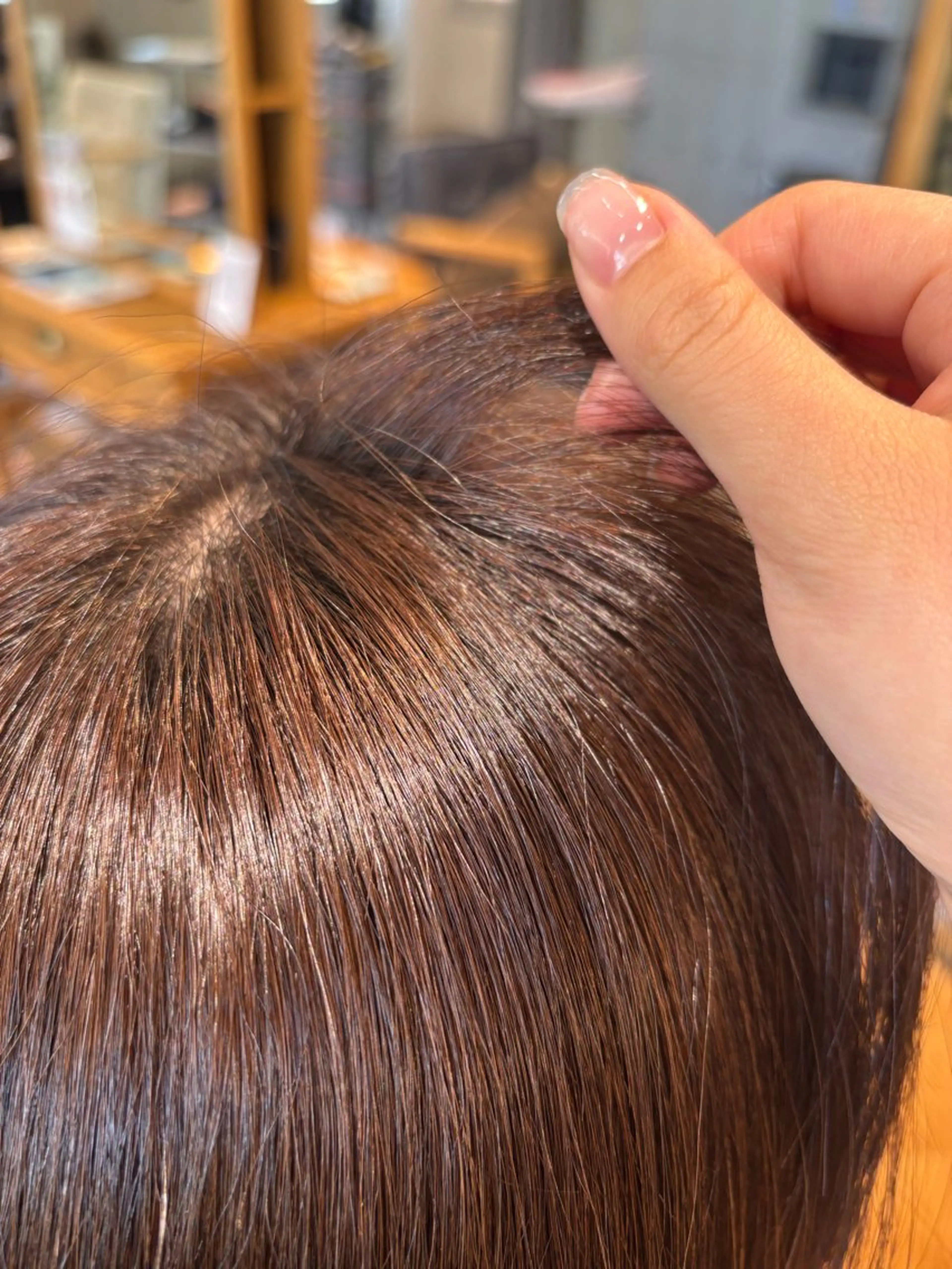 カラー ピンクカラー miyu/ケアカラー /髪質改善のヘアスタイル