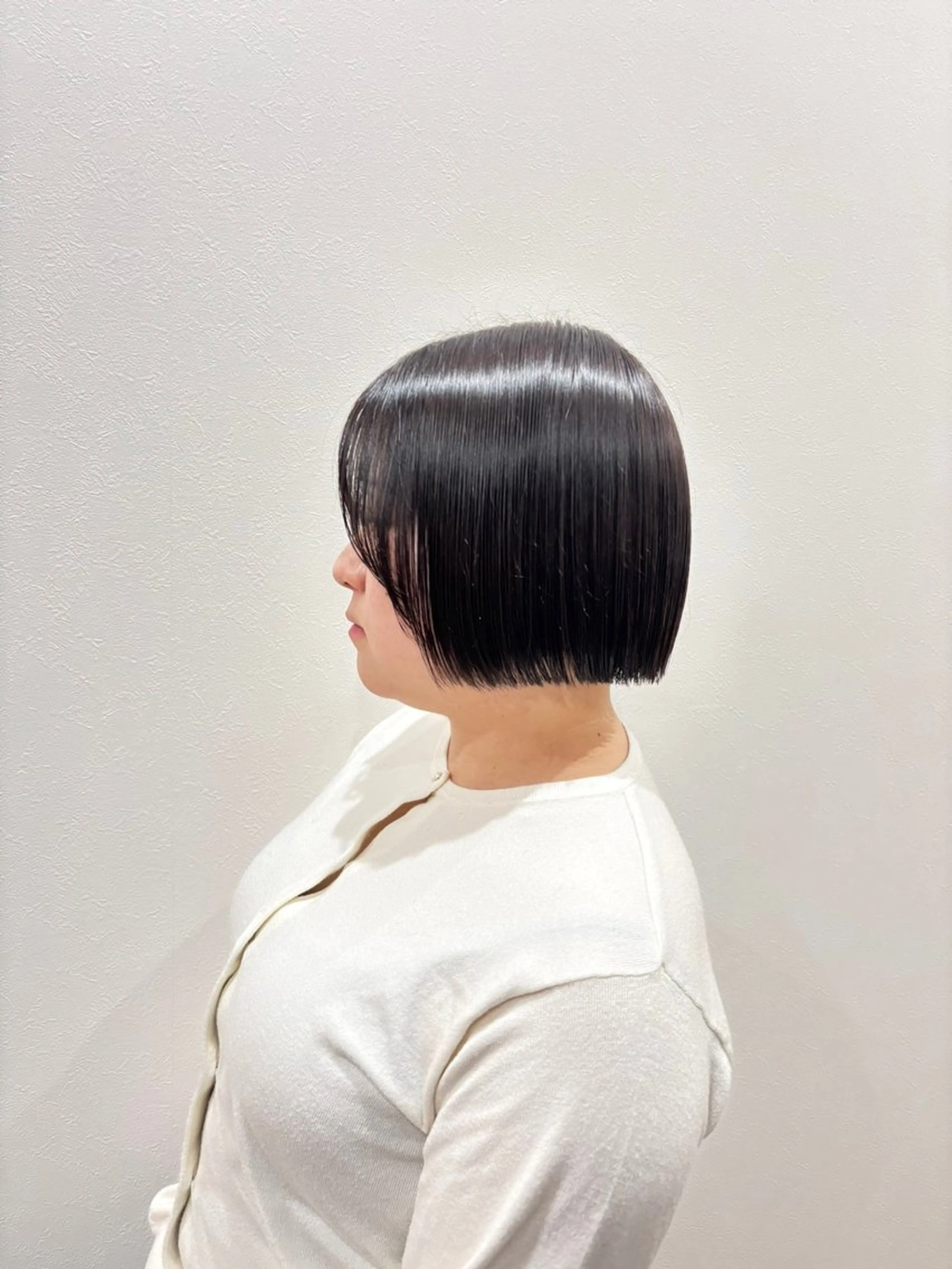 ミディアム カット 縮毛矯正 美髪縮毛矯正✨ 髪質改善/岩元のヘアスタイル