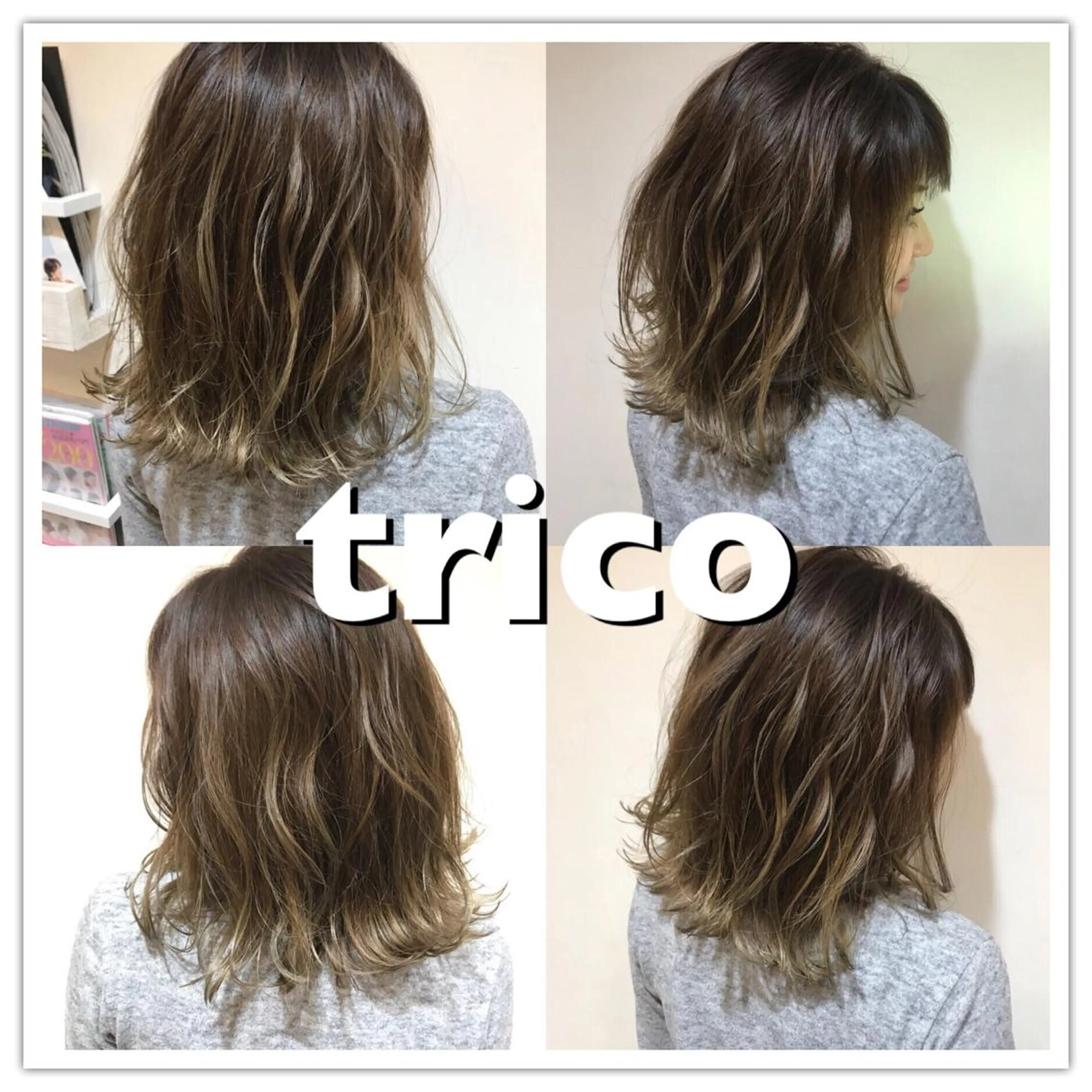 ミディアム カラー 透明感カラー ハイライトカラー イルミナカラー ハイライト 似合わせ/ブリーチ カラー.岡田友仁のヘアスタイル