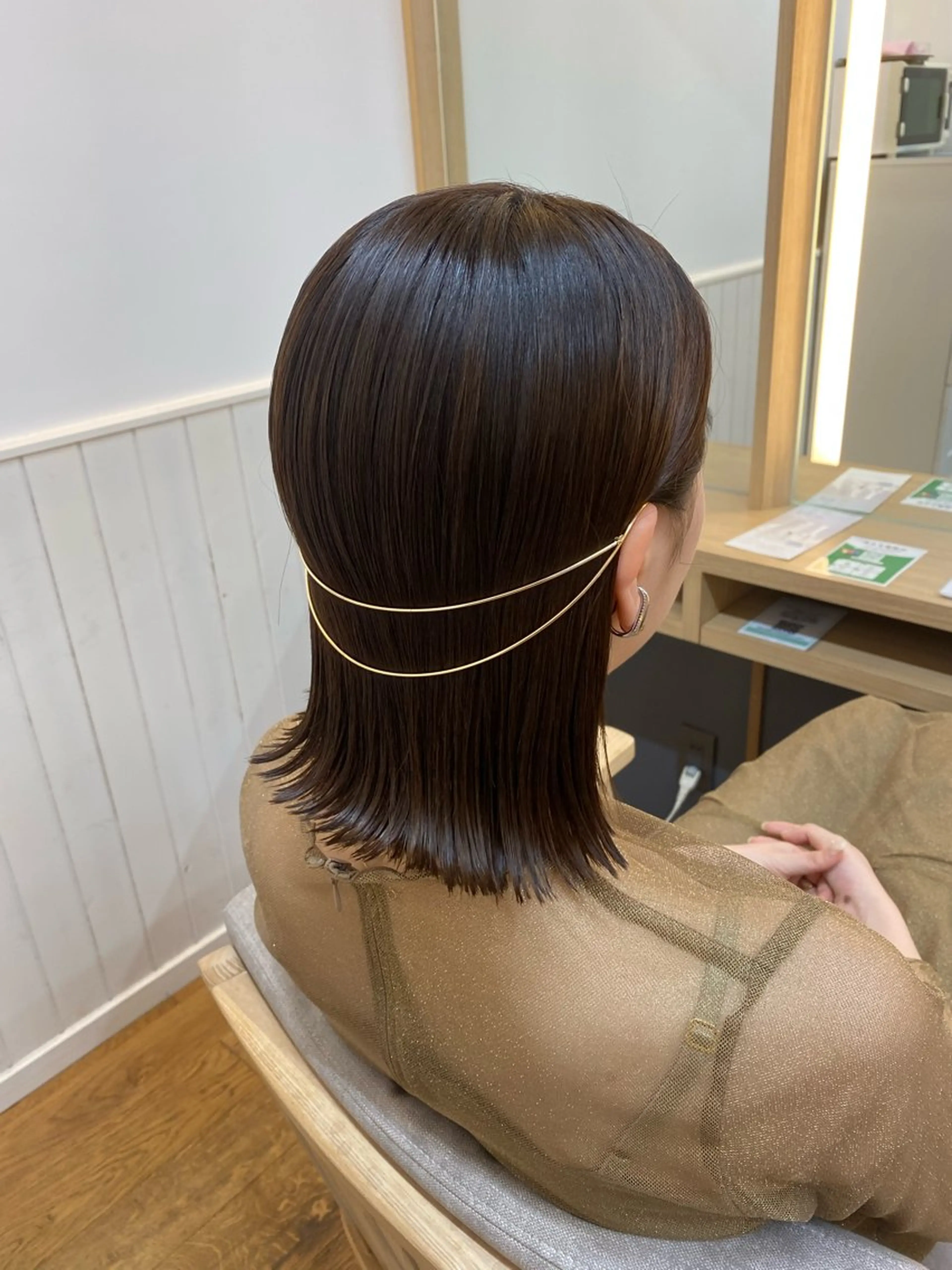 ミディアム ヘアセット 韓国ヘア sasugaのヘアスタイル