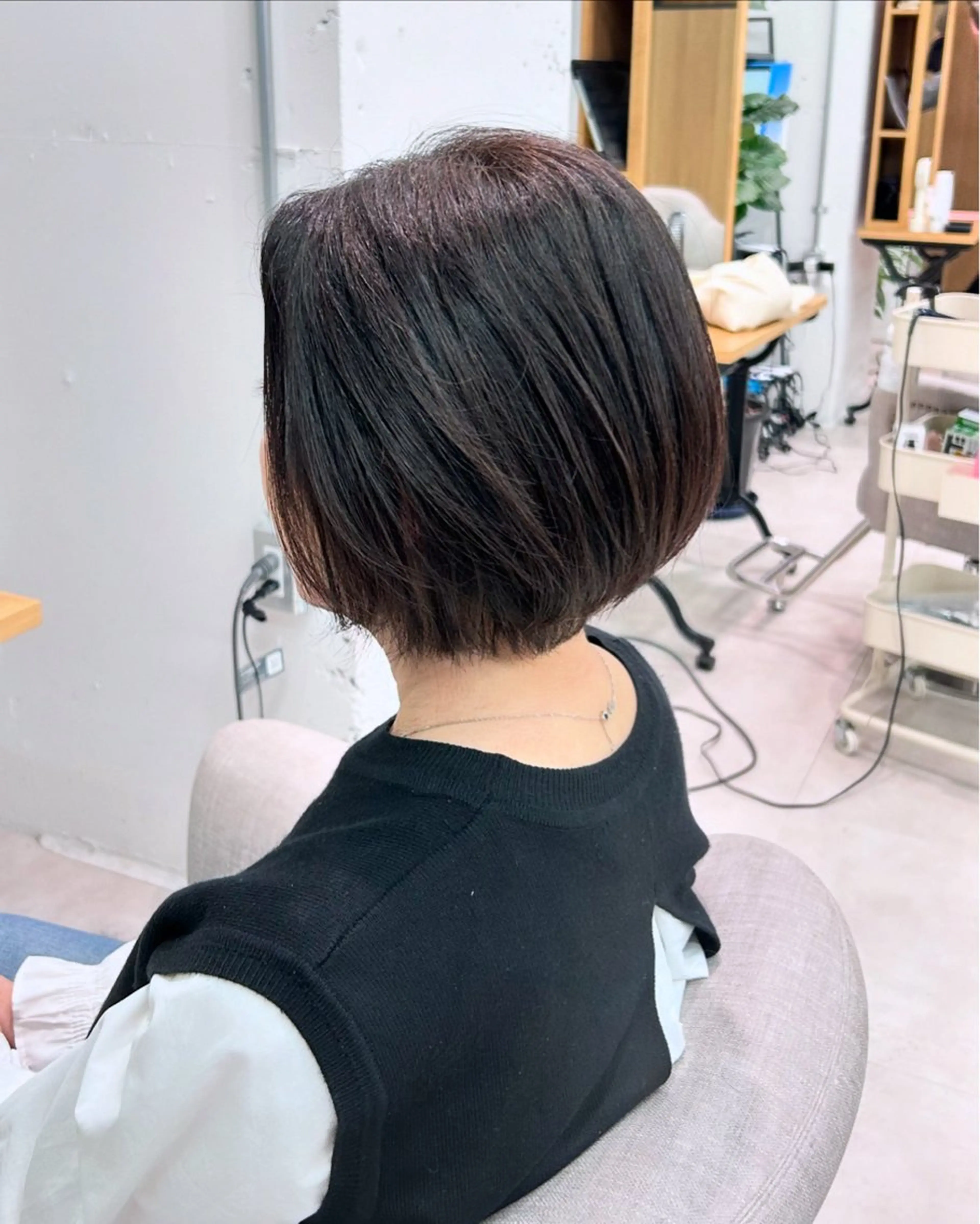 ショート ボブレイヤー ボブ レイヤーカット sui所属・大浦 由希加のヘアスタイル