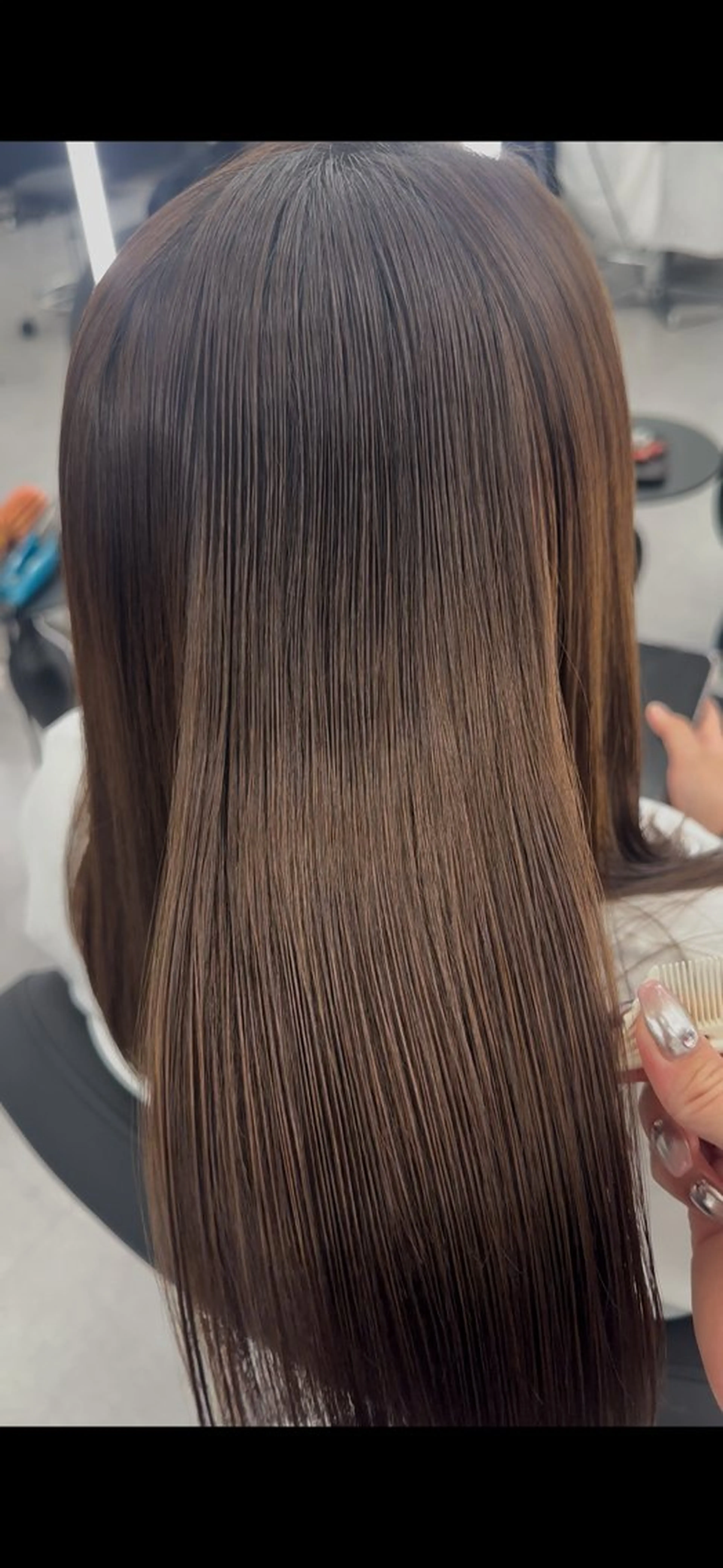 セミロング カット ヘアカラー トリートメント 心斎橋艶カラー💖 ノノのヘアスタイル