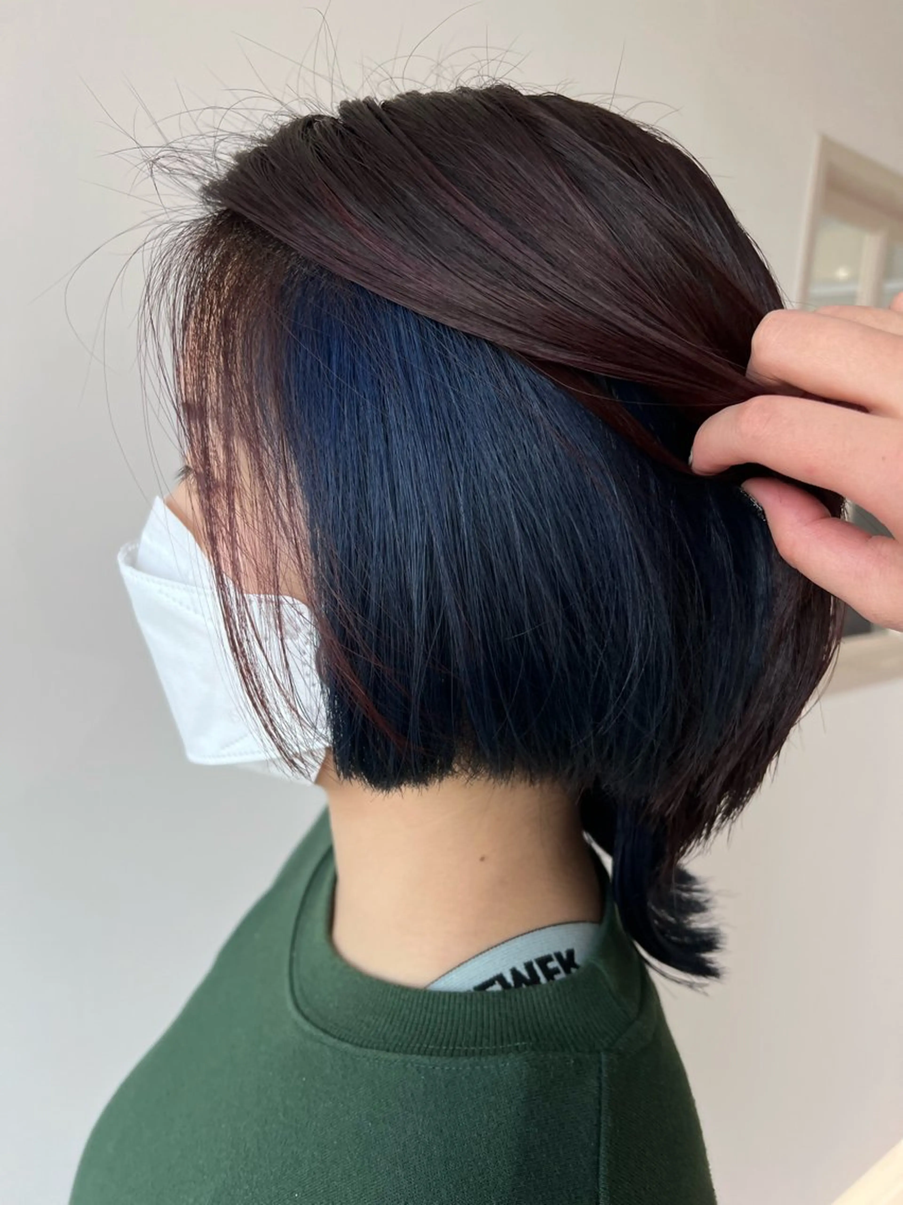 カラー ブルーカラー 瀬戸 杏珠のヘアスタイル