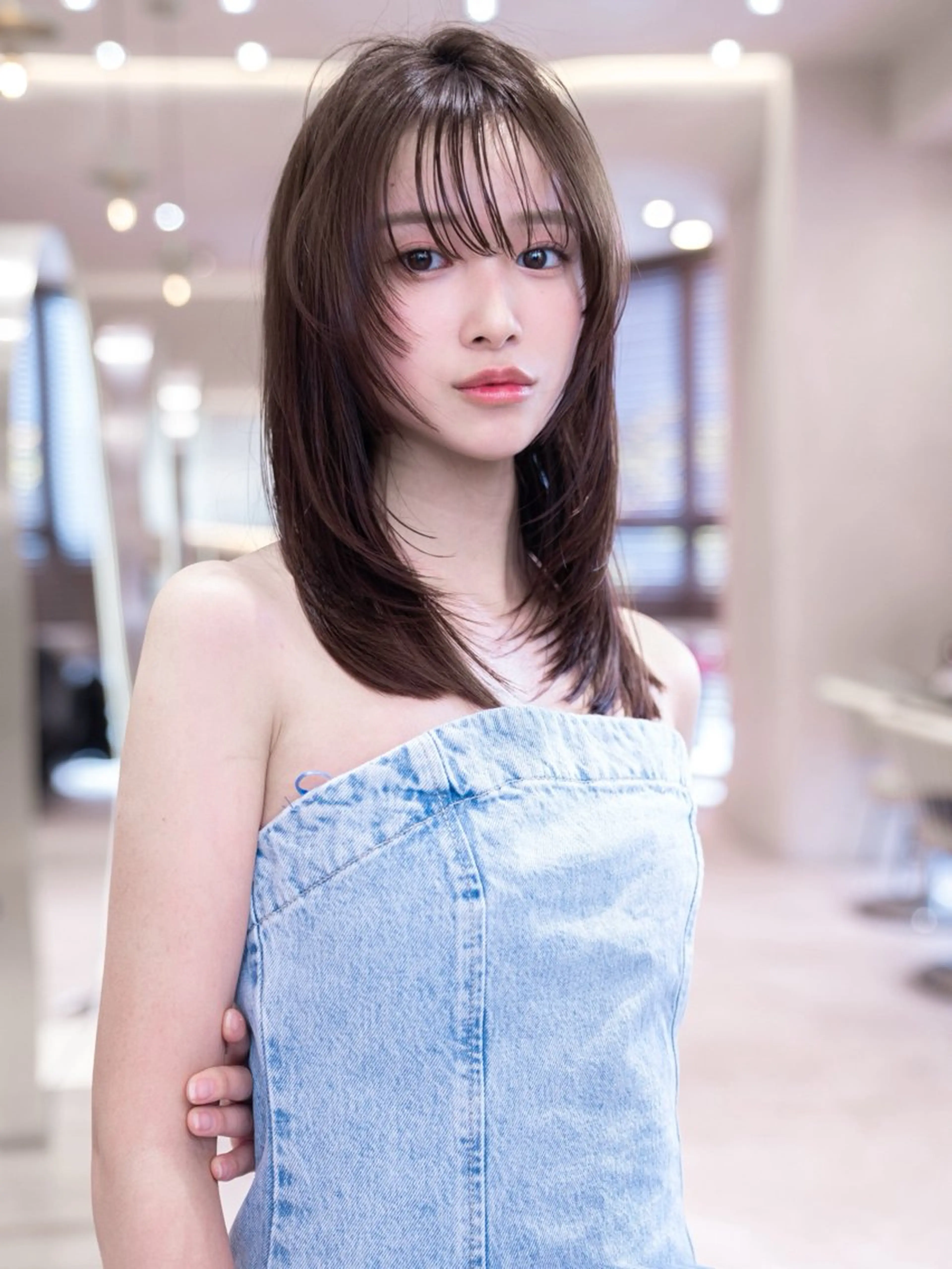 セミロング カラー カット ヘアカラー トリートメント 渋谷🎀透明感カラー レイヤー/mikuのヘアスタイル