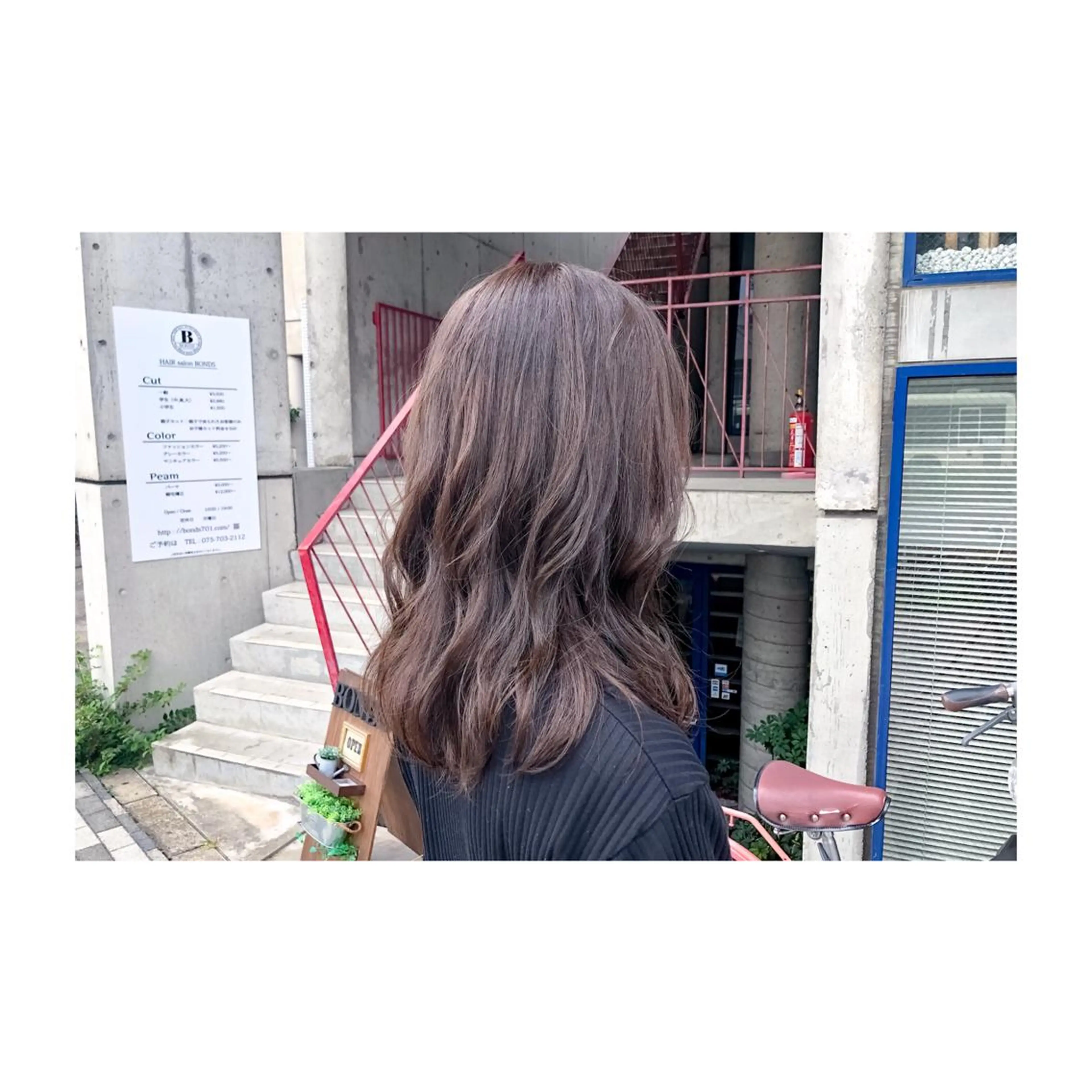 ロング カラー 透明感カラー グレージュ パープルカラー パープルグレージュ HAIRsalon BONDS所属・山本 佳裕のヘアスタイル