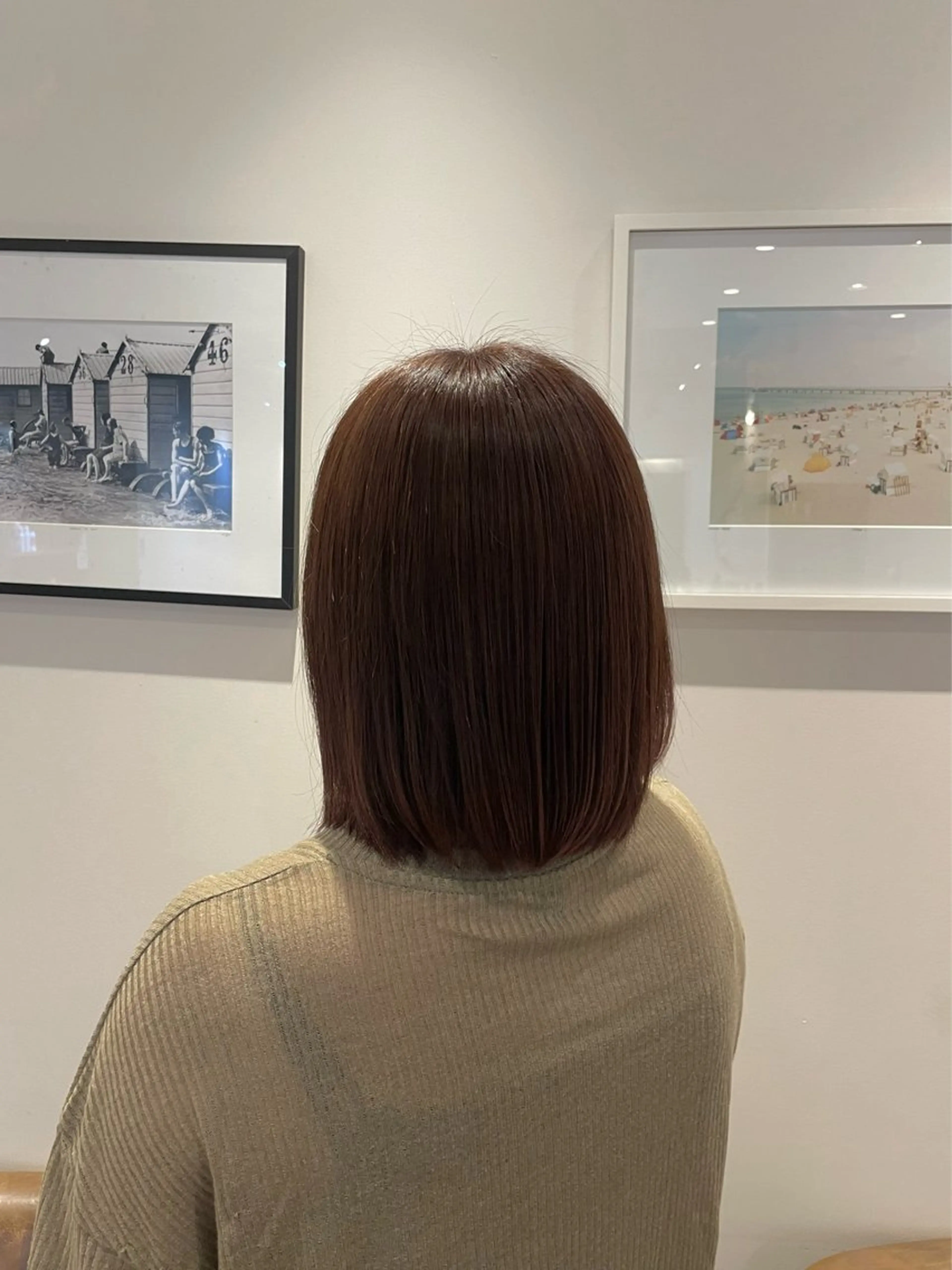 ミディアム レイヤー/抜け感カラ ーAI🫧🎀のヘアスタイル