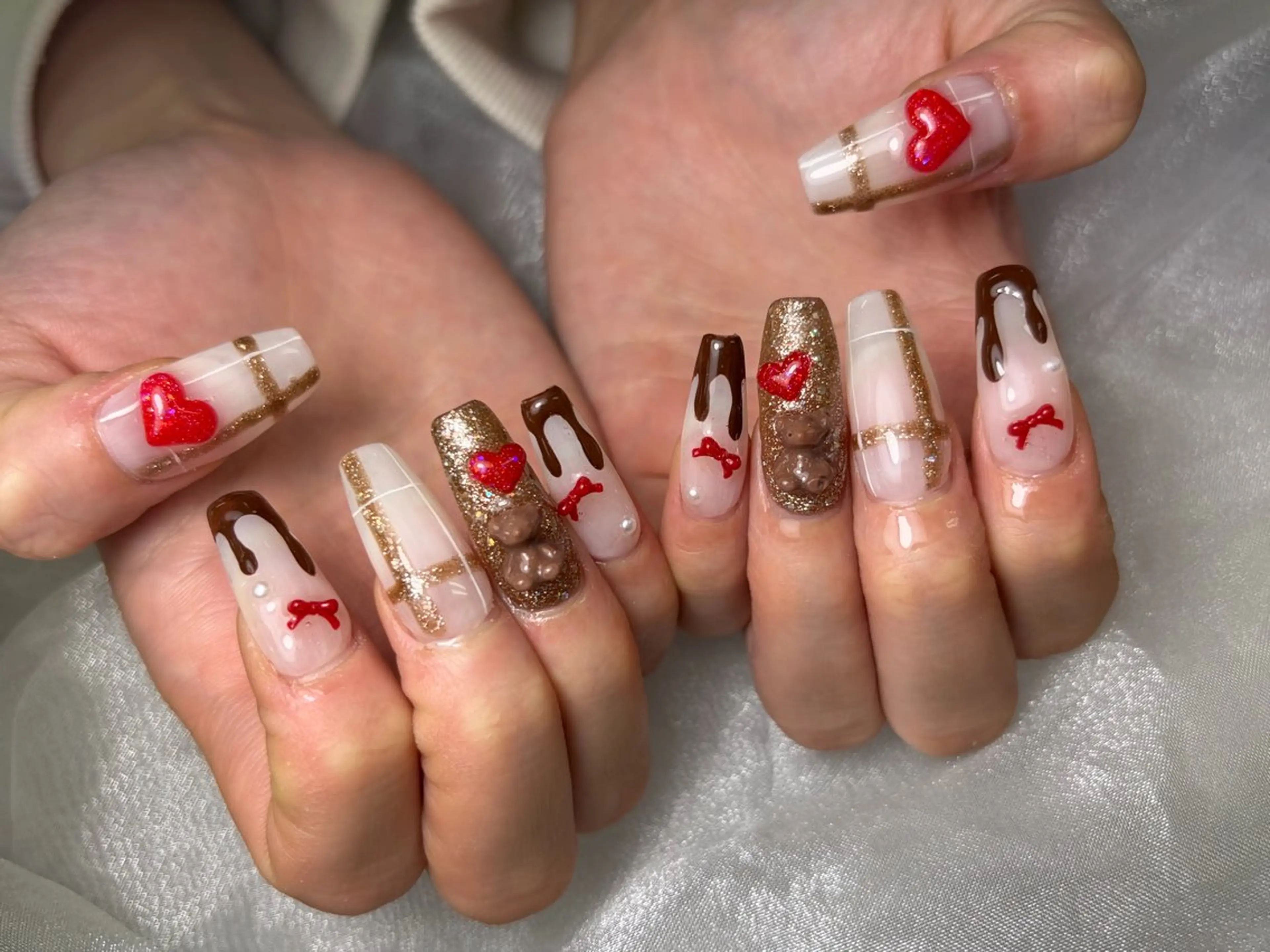 ネイル ハンドネイル Mana‪ ‪·͜· ❤︎‬のネイルデザイン