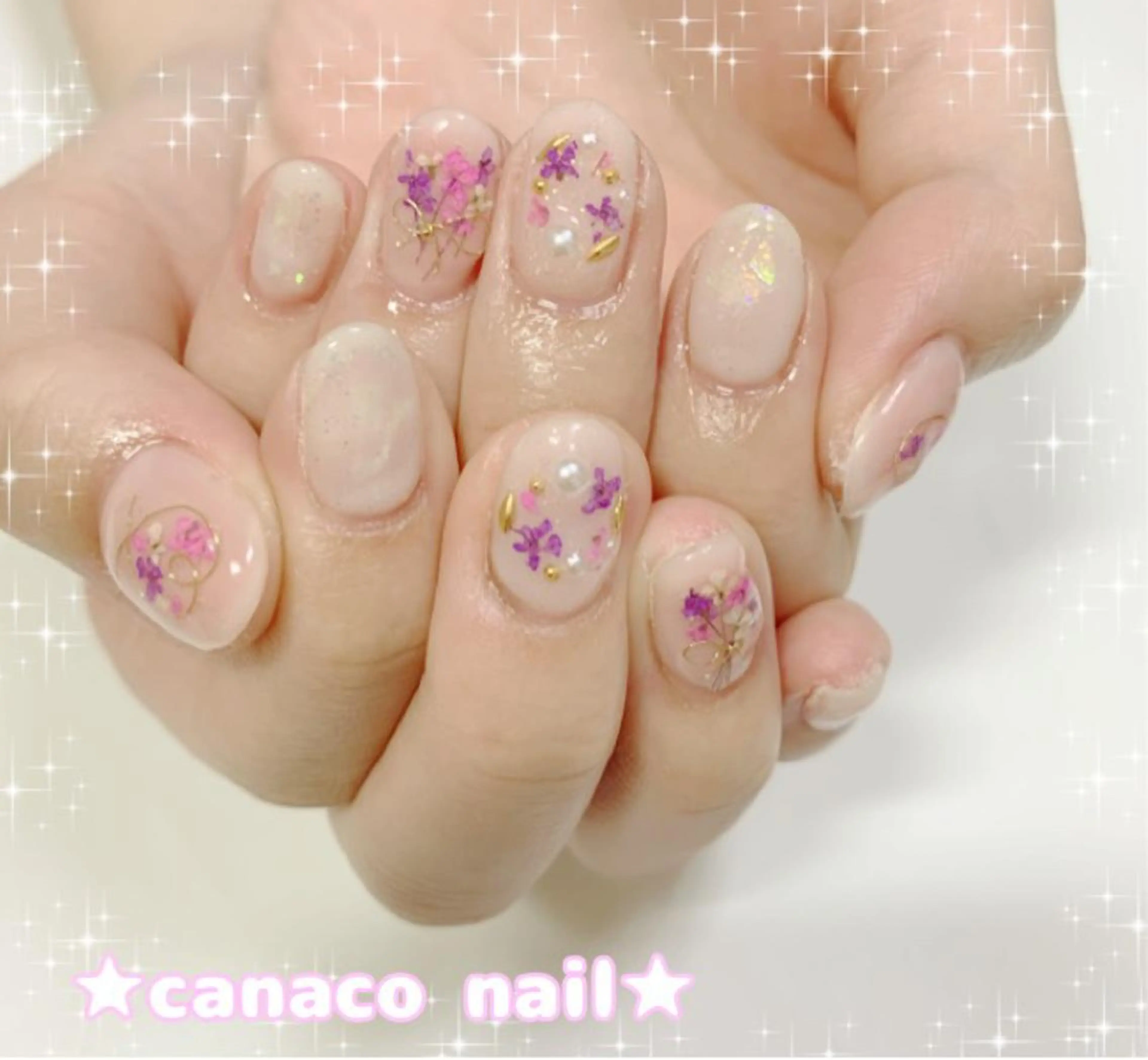 ネイル ハート リボン ハンドネイル ハンドケア Felice所属・ベテランネイル cnc  nailのネイルデザイン
