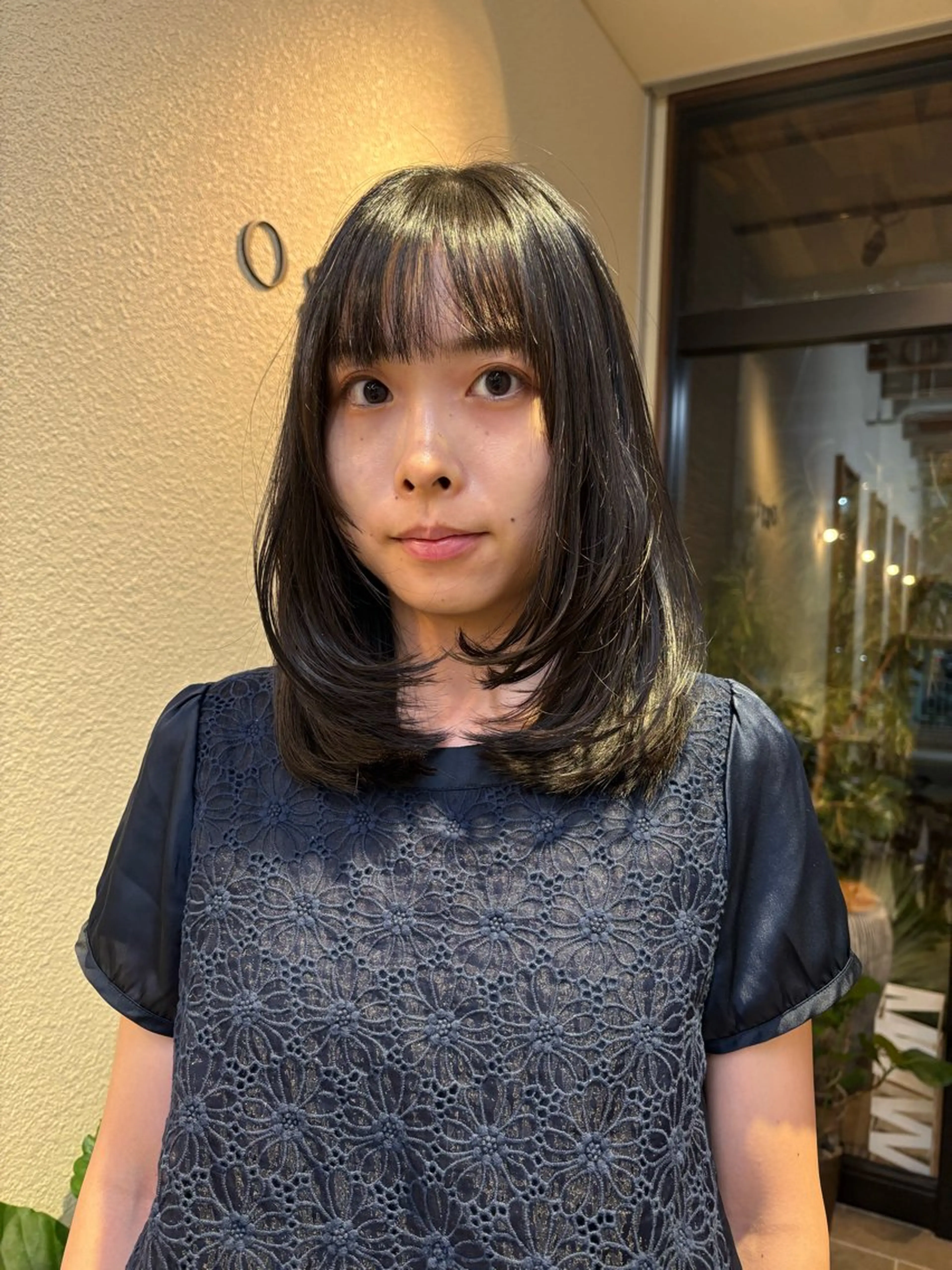 ミディアム レイヤーカット oggi西新所属・ゆい/メンズカット/ ショート/レイヤーのヘアスタイル