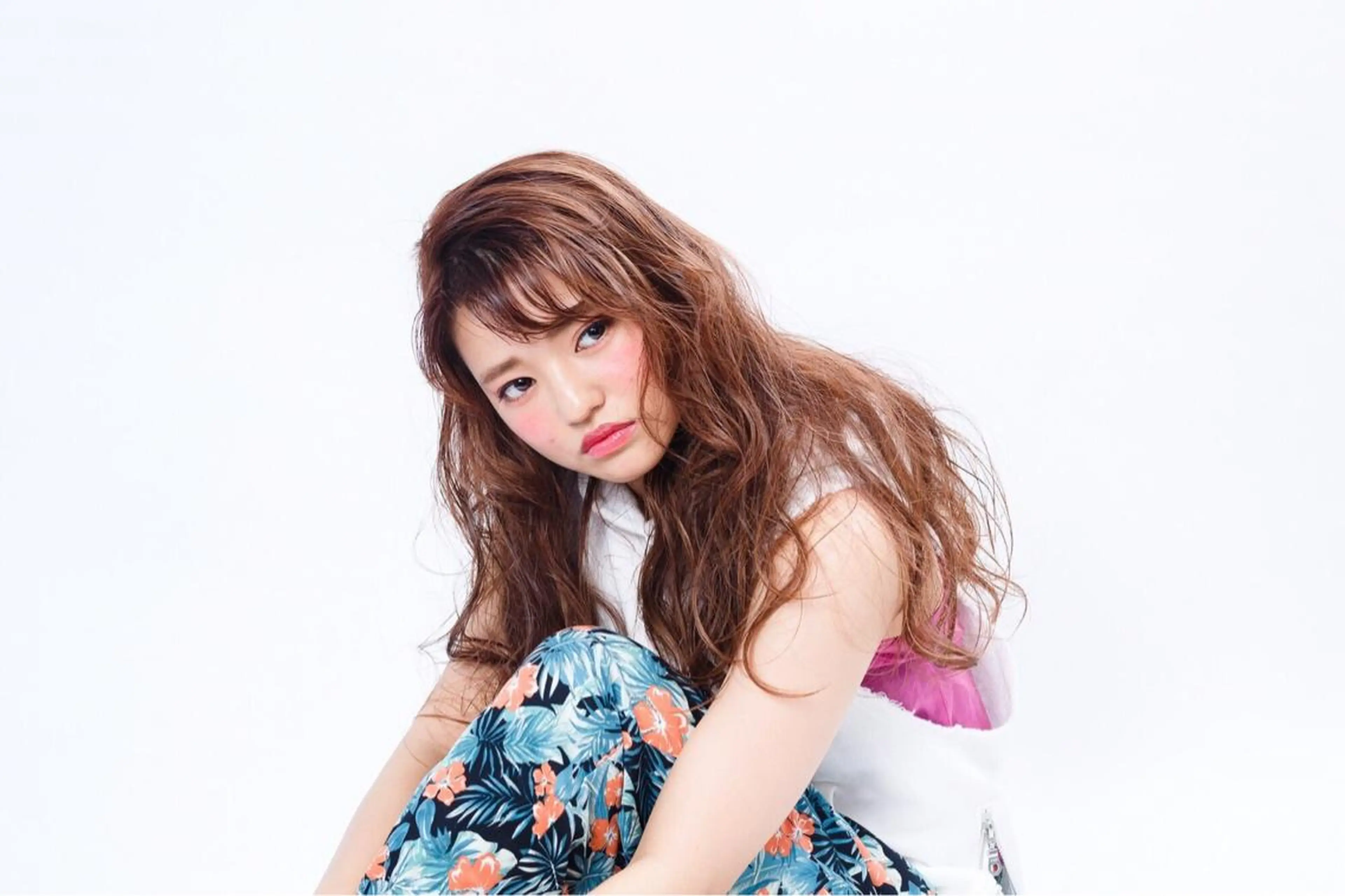 ロング カラー パーマ ヘアアレンジ メンズ キッズ ネイル マツエク・マツパ アティリー 西梅田のヘアスタイル