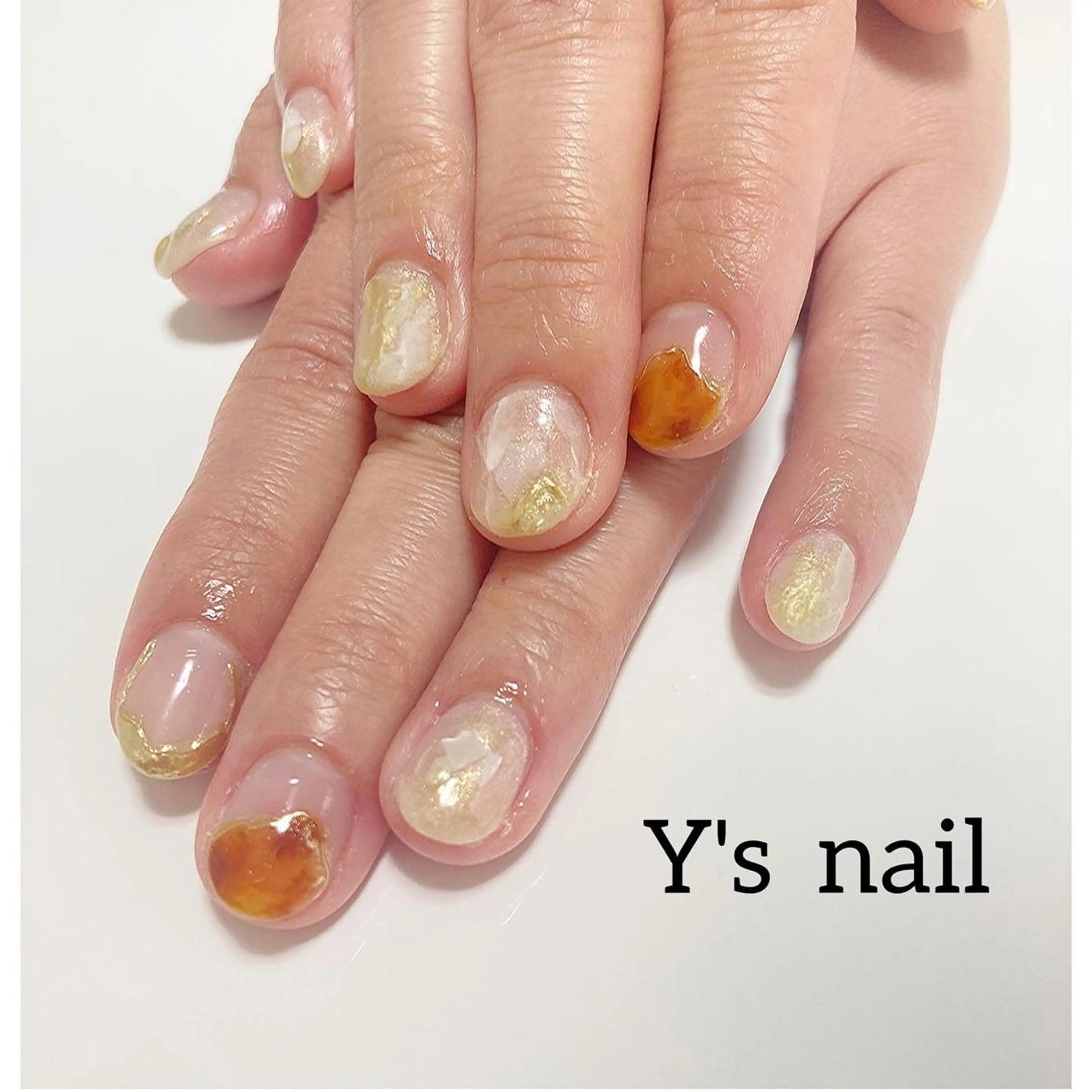 ネイル ブライダルネイル ハンドネイル 手書きが得意🖌️ Y’s  nailのネイルデザイン