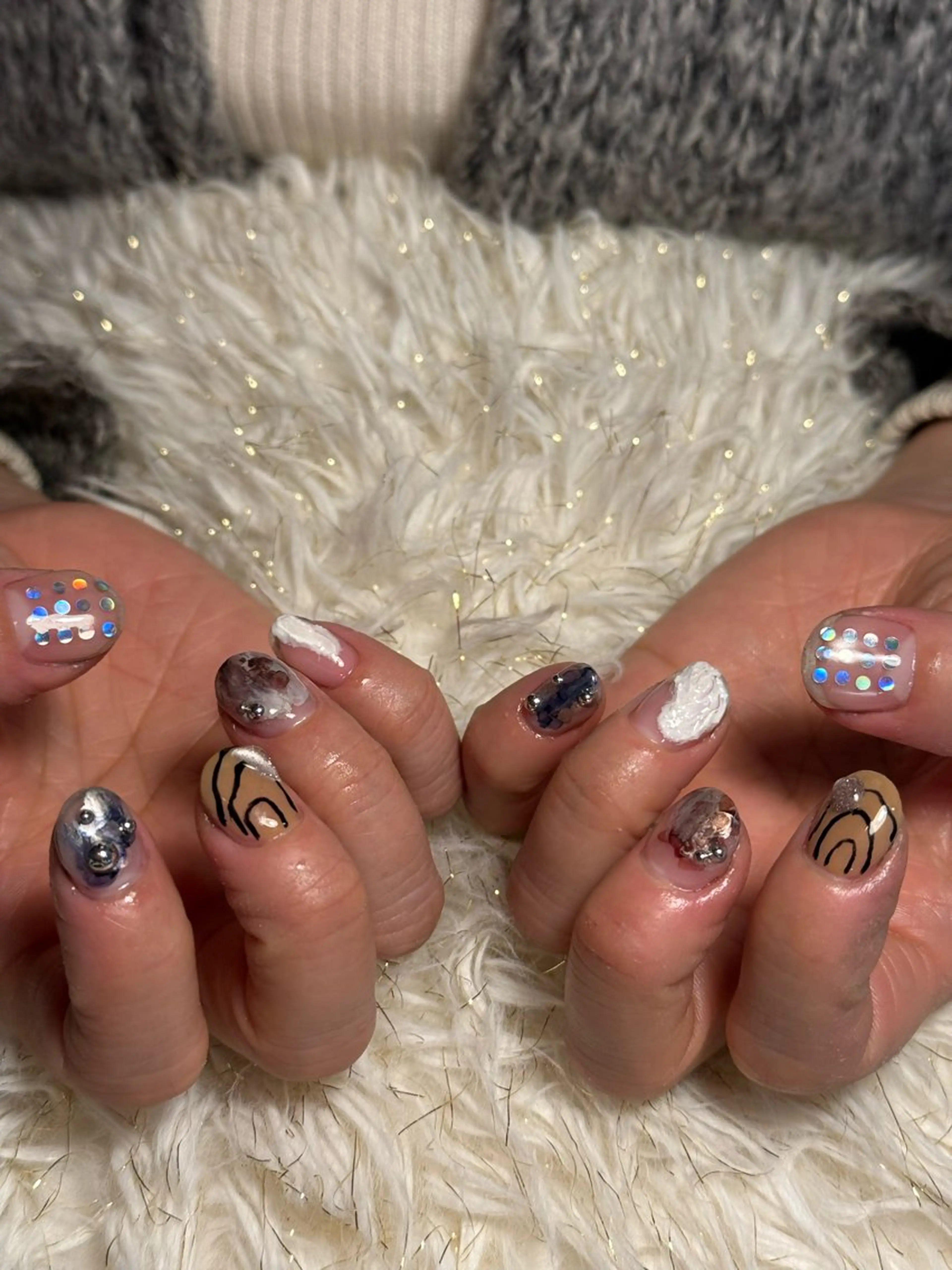 ネイル ニュアンスネイル be.me yuunaのネイルデザイン