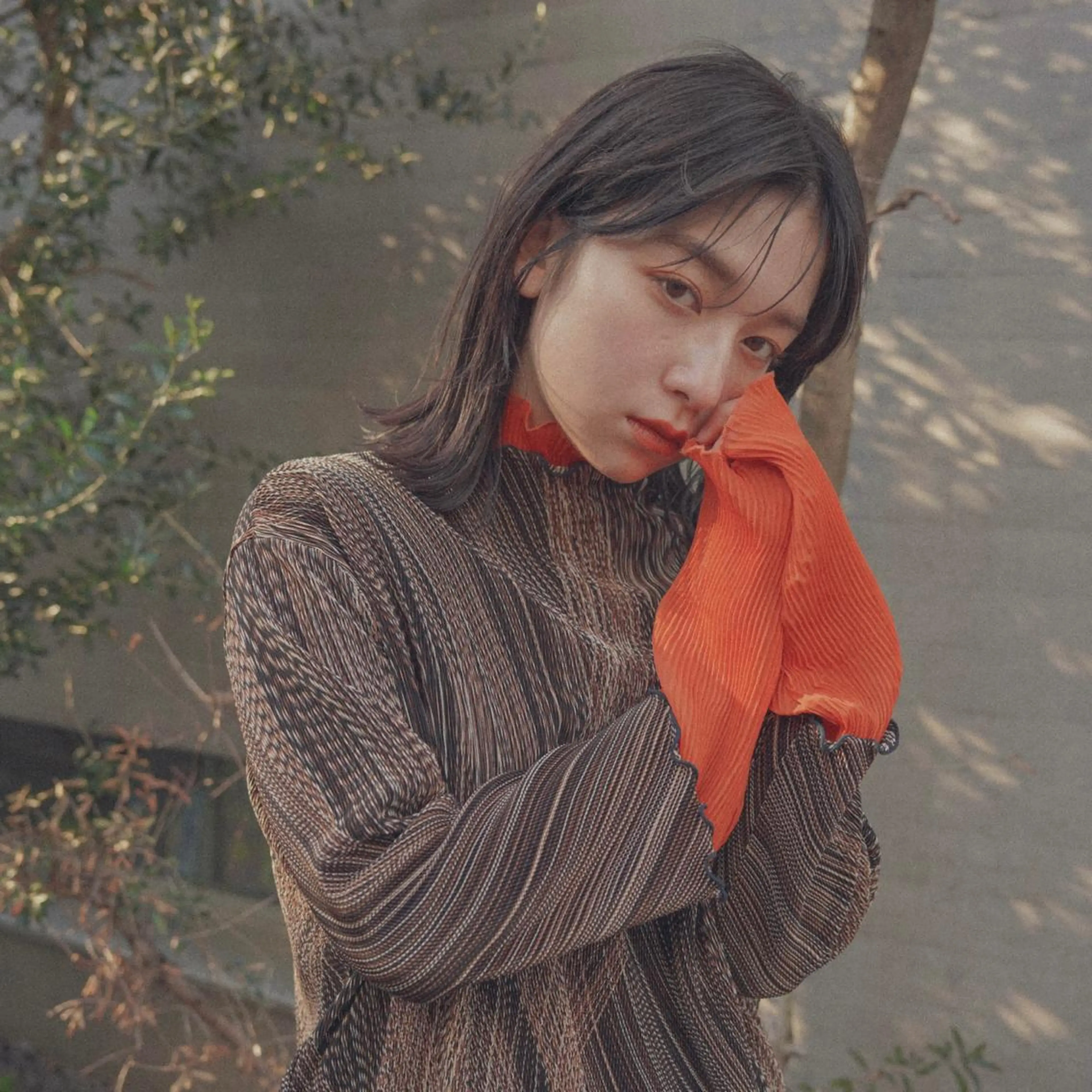 ミディアム タンバルモリパーマ 礒井メンキのヘアスタイル