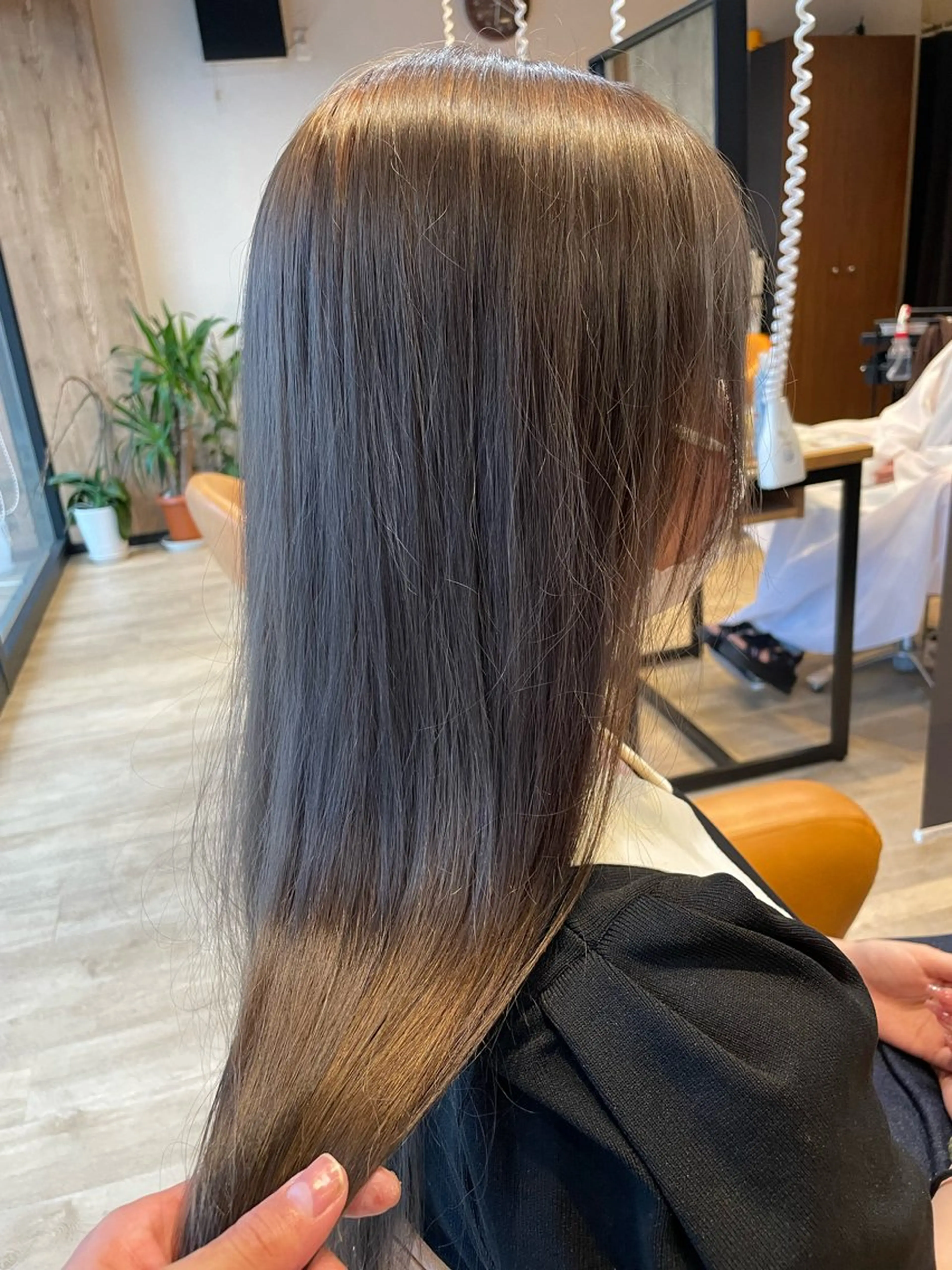 ロング カラー グレージュ カット ヘアカラー トリートメント 髪質改善/ブリーチ 田代 龍我のヘアスタイル