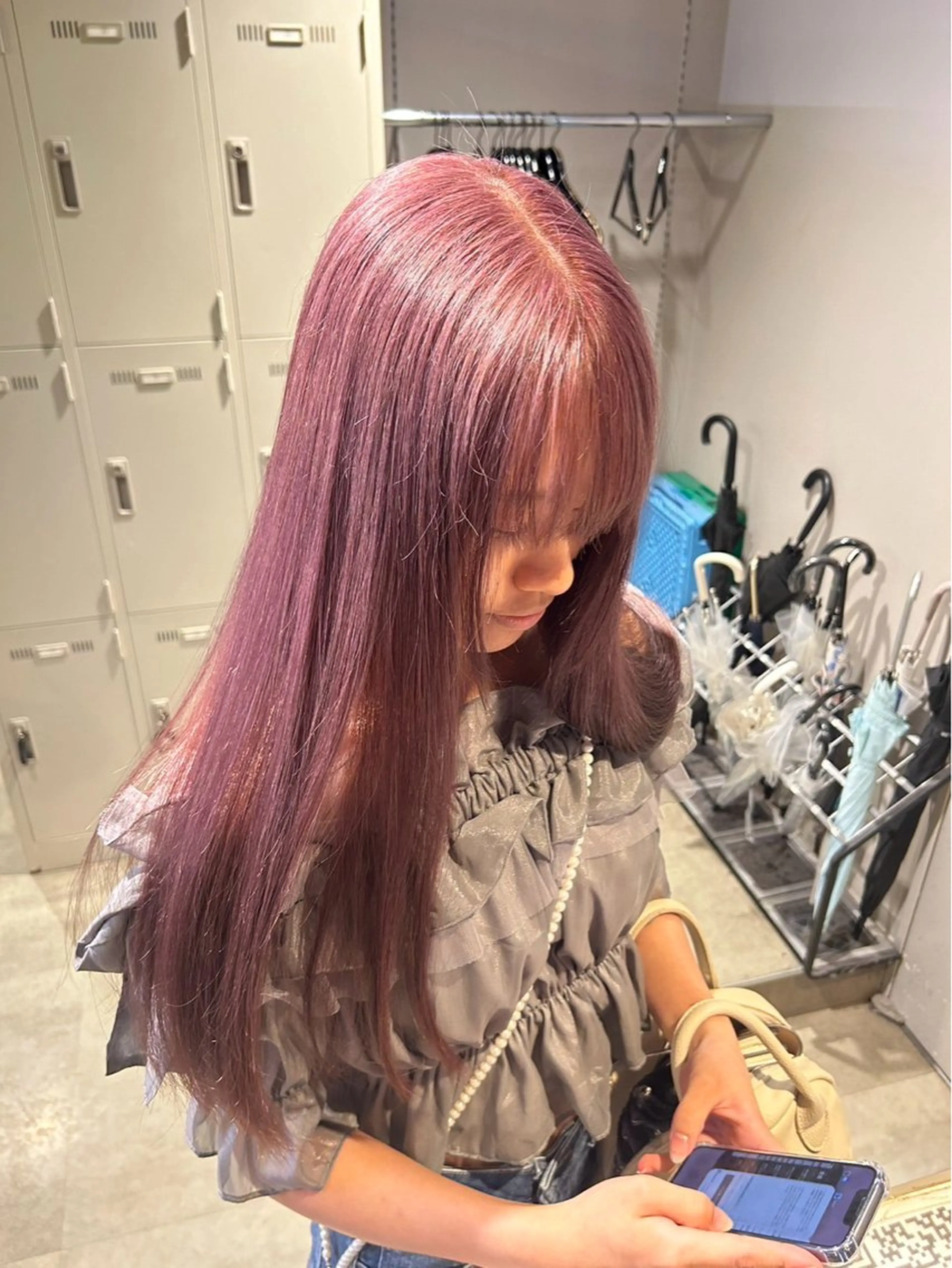 カラー ヘアカラー トリートメント 透明感ベージュ🤎 ナチュラルレイヤーのヘアスタイル