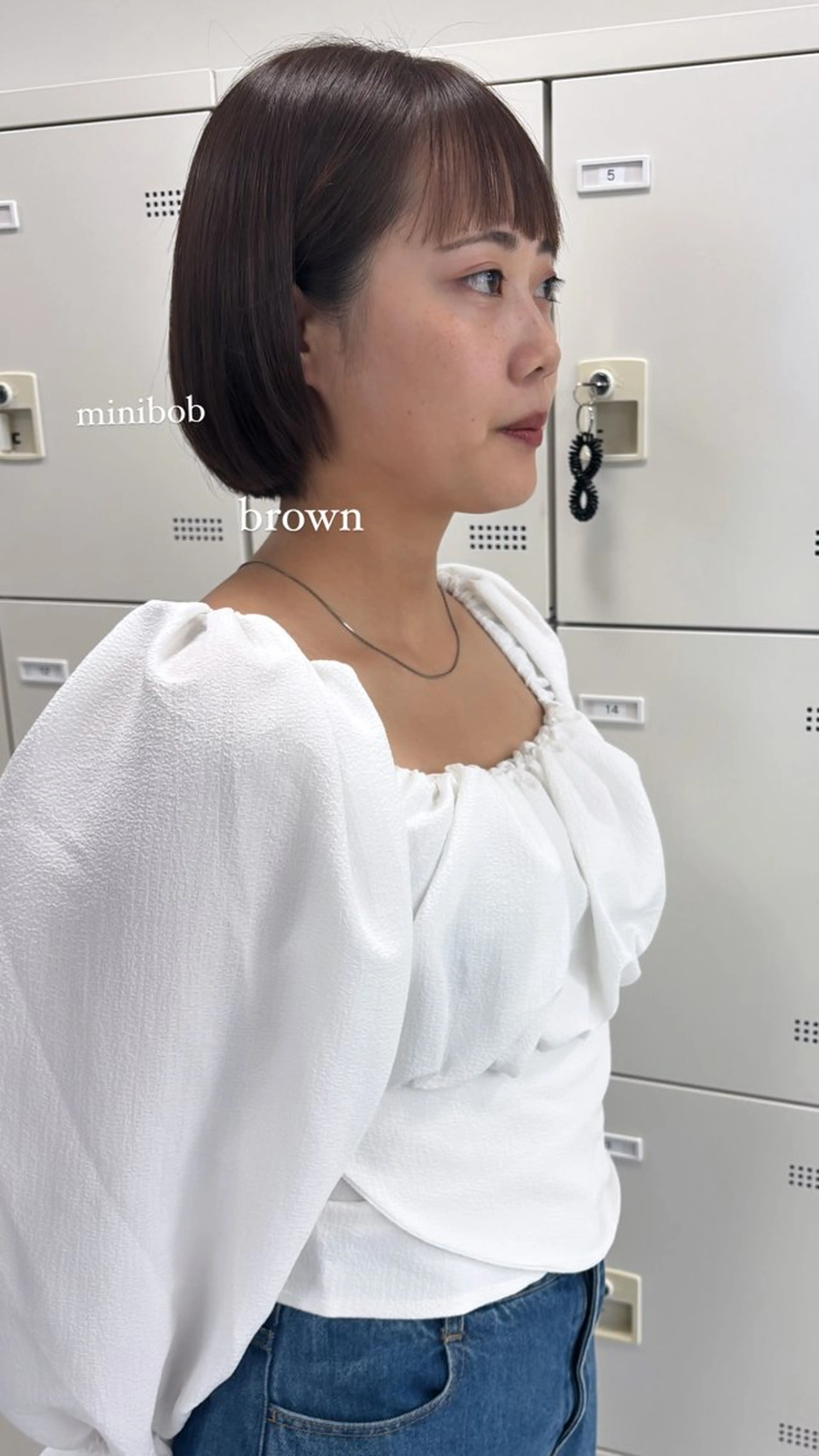 ミディアム カット ヘアカラー トリートメント 韓国ヘア/ブリーチ無 しWカラー/オリーブのヘアスタイル