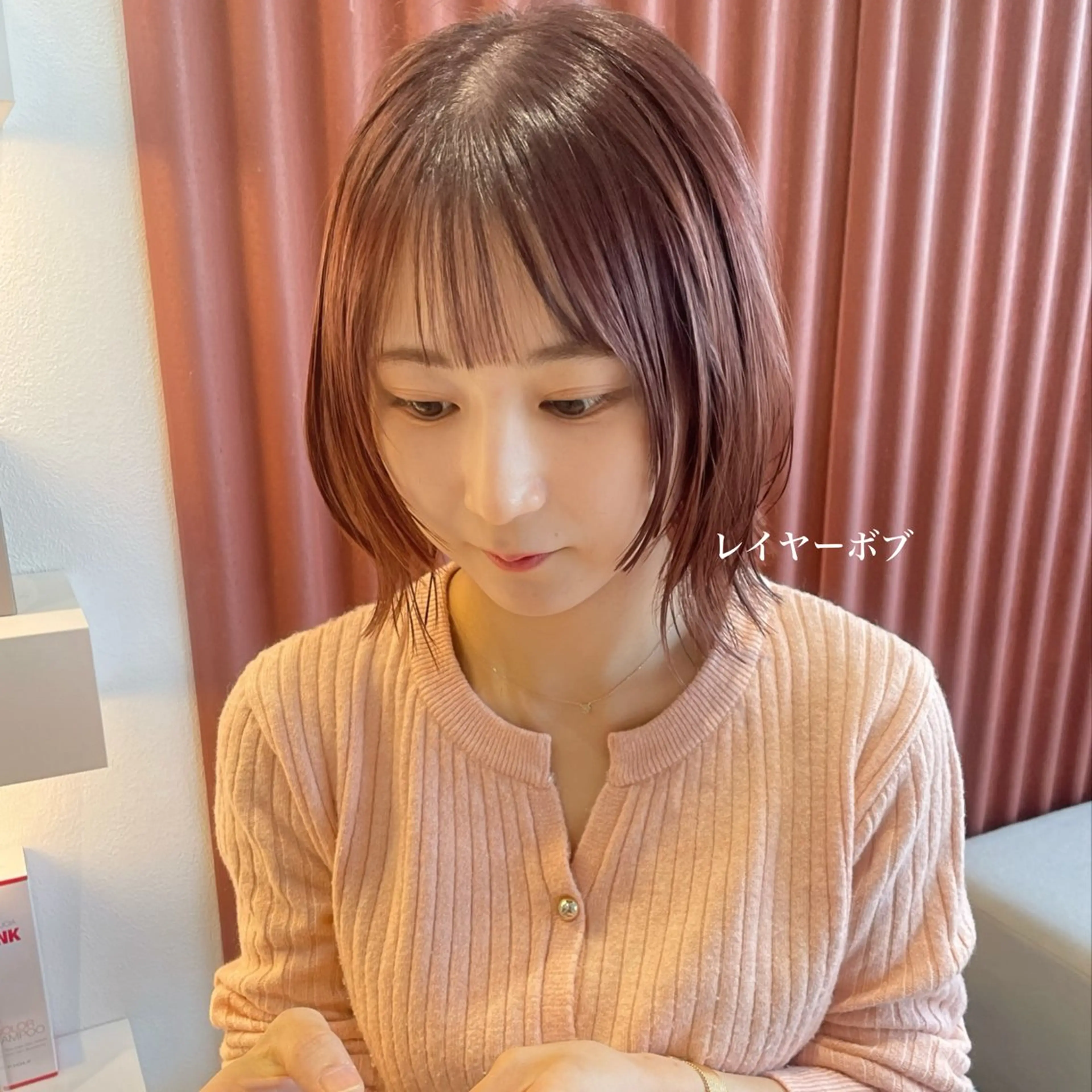 ショート カラー ボブレイヤー ボブ レイヤーカット カット ヘアカラー トリートメント 北九州美容室 🕊️わかな✂︎のヘアスタイル