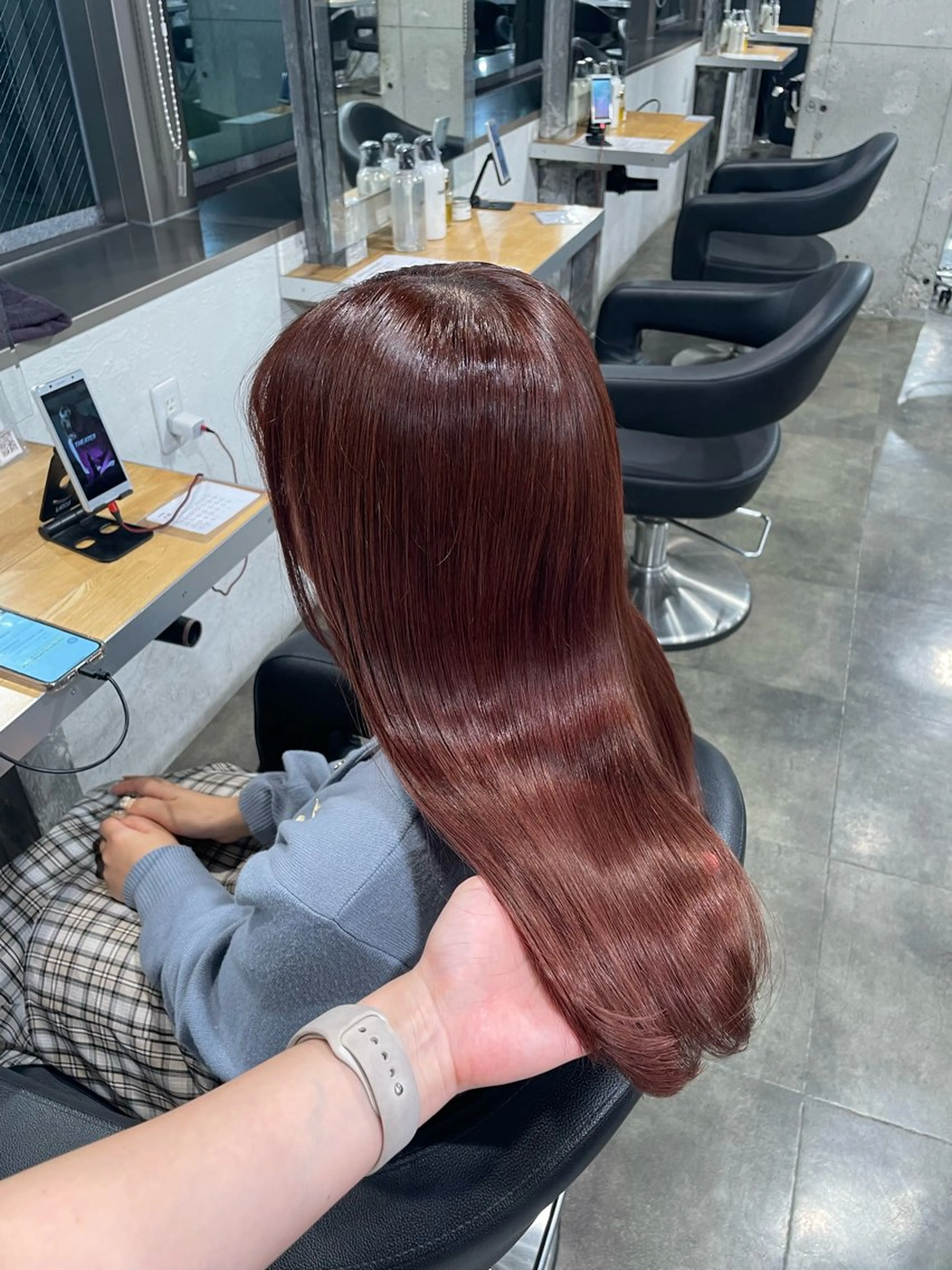 ミディアム カラー ハイトーン 横浜💞ミオのヘアスタイル