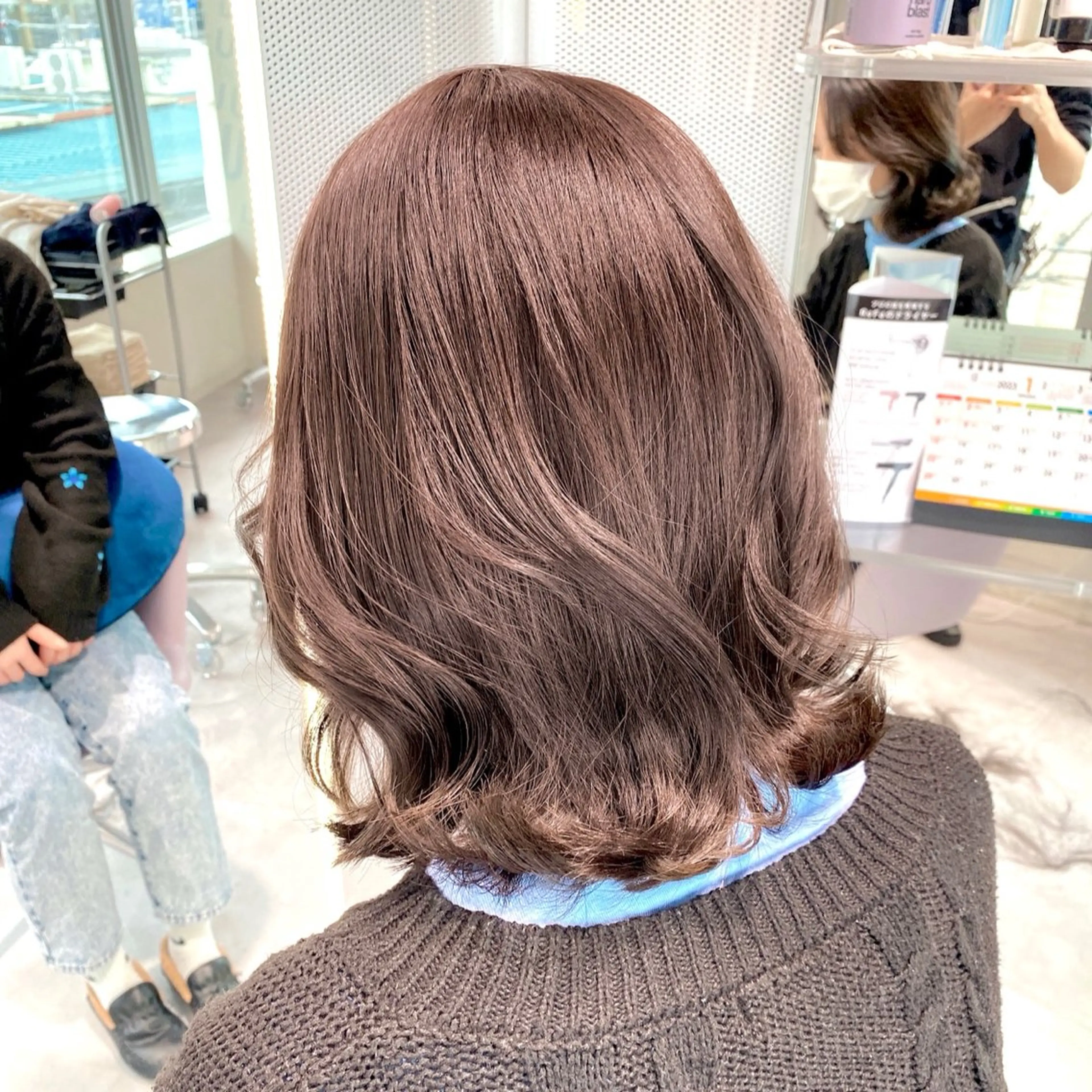 ミディアム カット ヘアカラー 森 隆秀/韓国ヘアのヘアスタイル