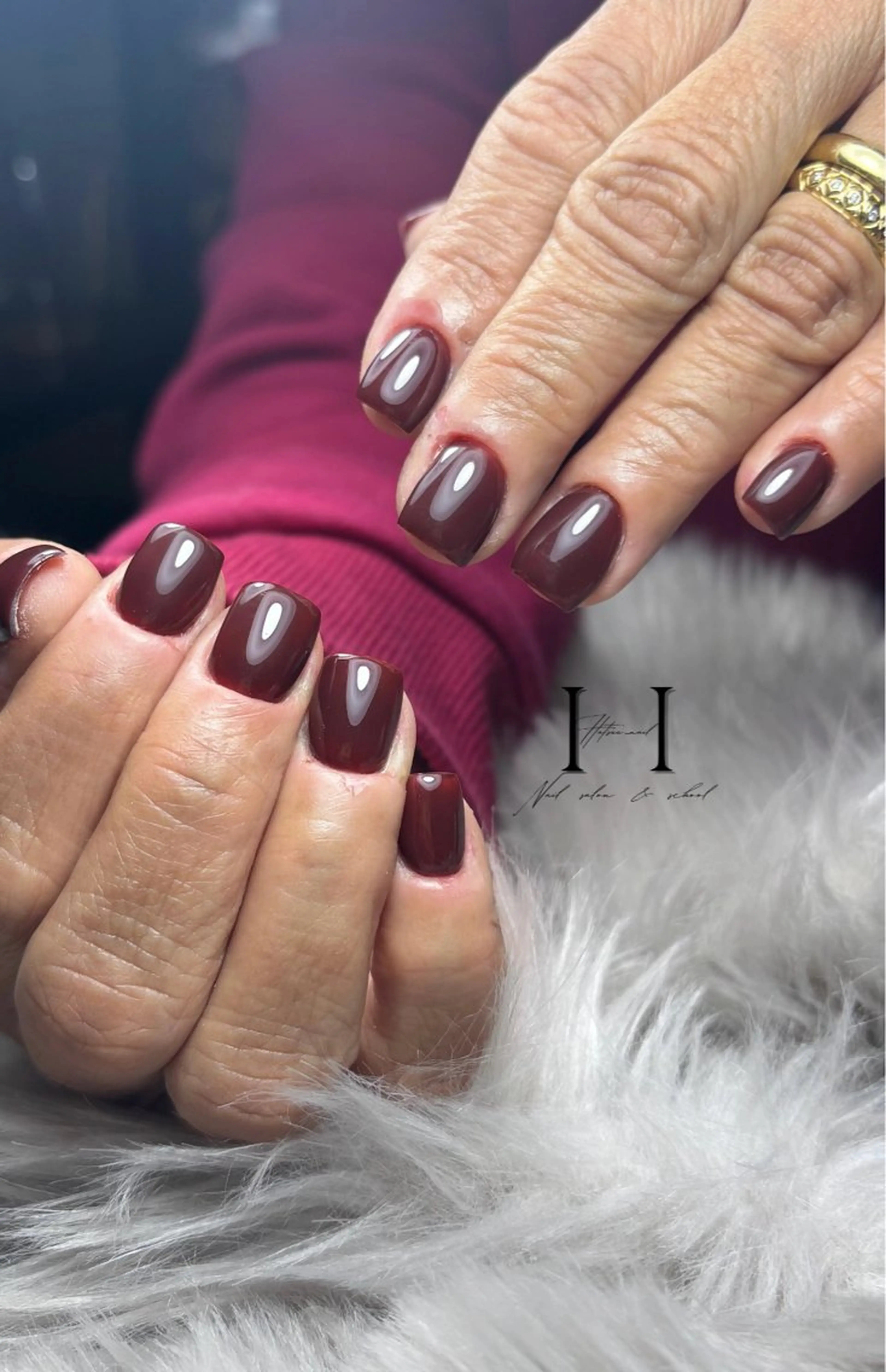 ネイル 長さ出し ワンカラーネイル ハンドネイル Hatsuu nail所属・HatsuuNail salonアリスのネイルデザイン