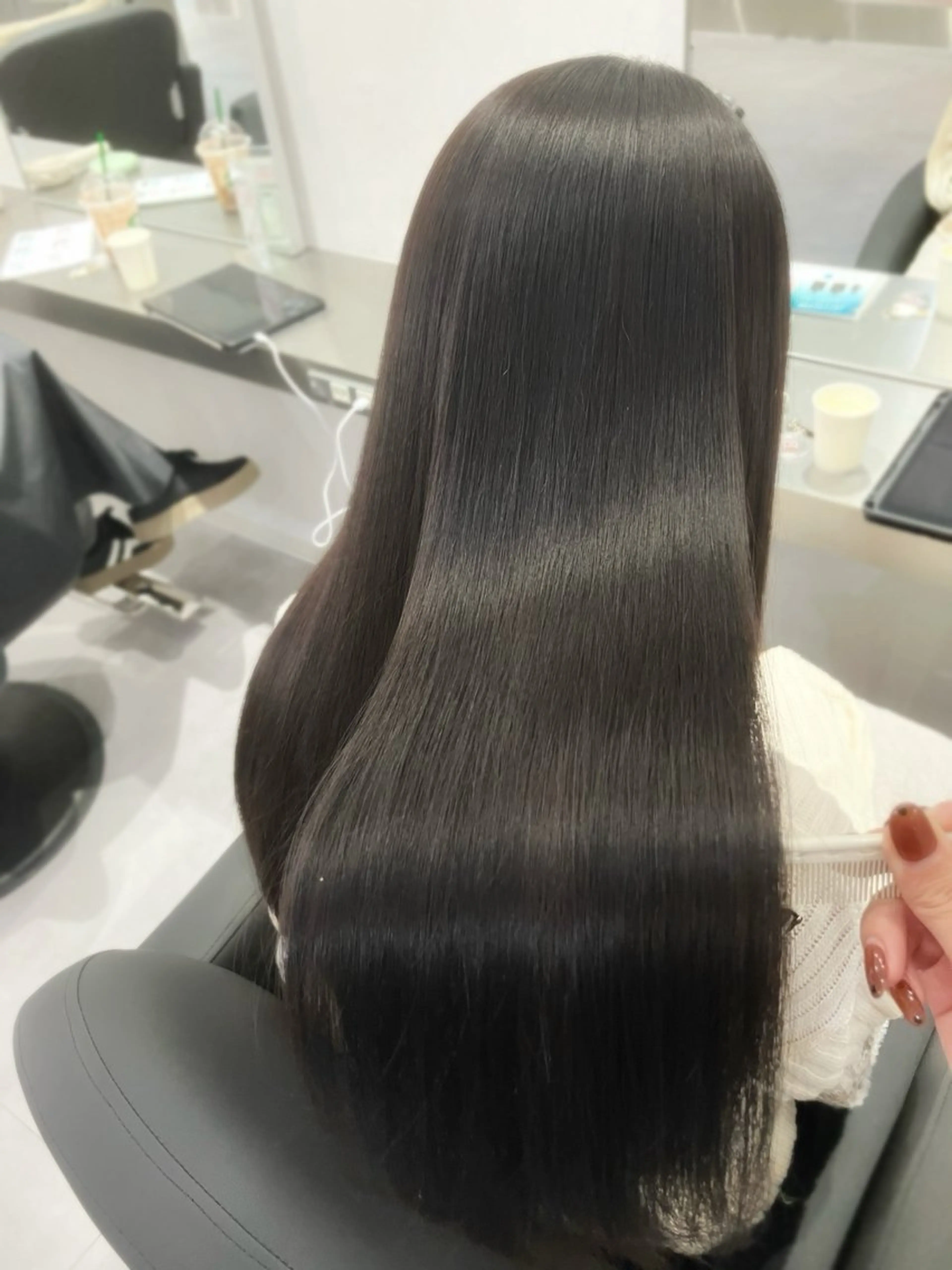 ロング カット 縮毛矯正 🫧縮毛矯正支持率 No.1 ほのか🫧のヘアスタイル