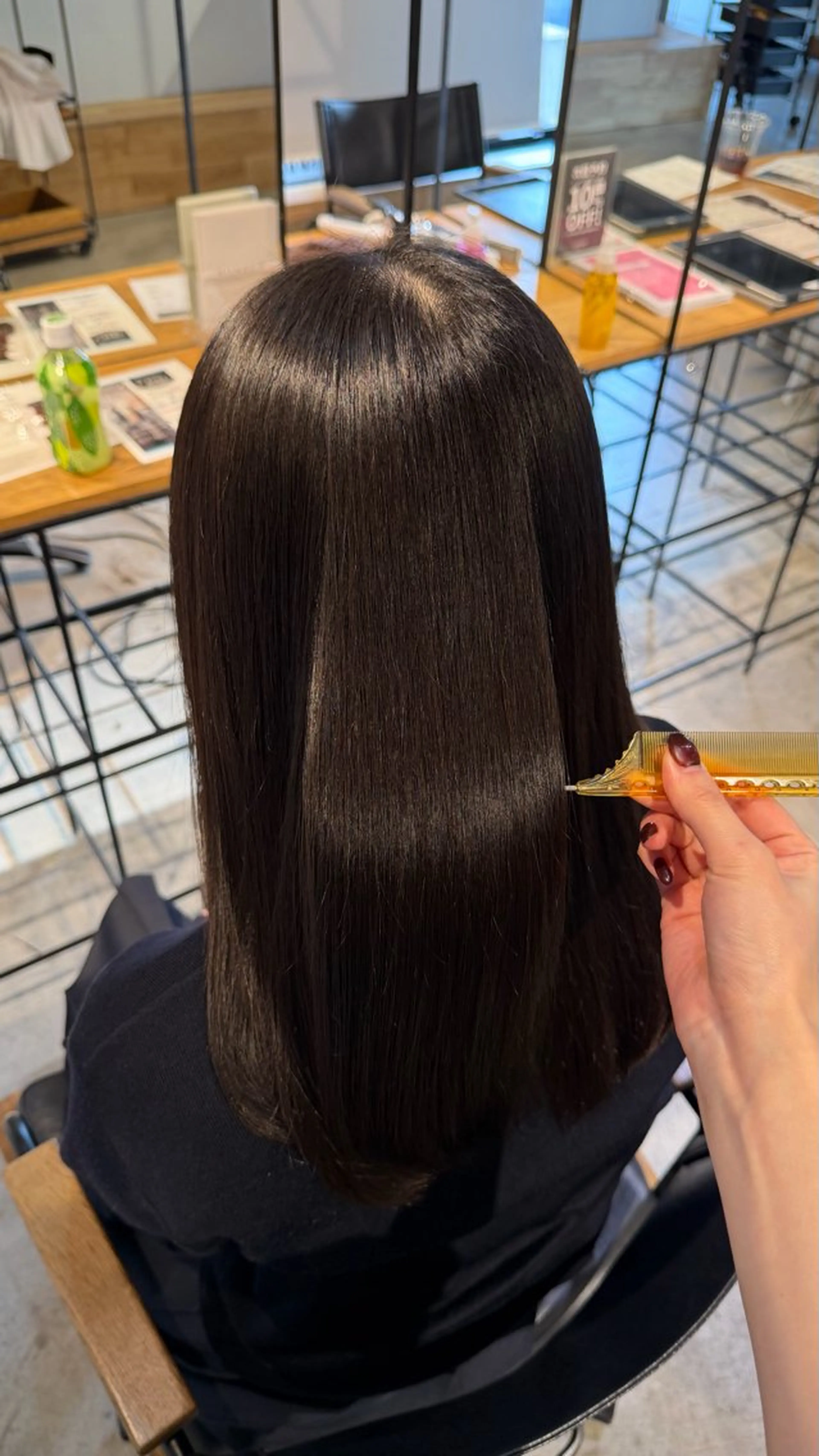 ミディアム 髪質改善 カット 縮毛矯正 トリートメント 髪質改善/縮毛矯正 新潟/レイヤー/有紗のヘアスタイル