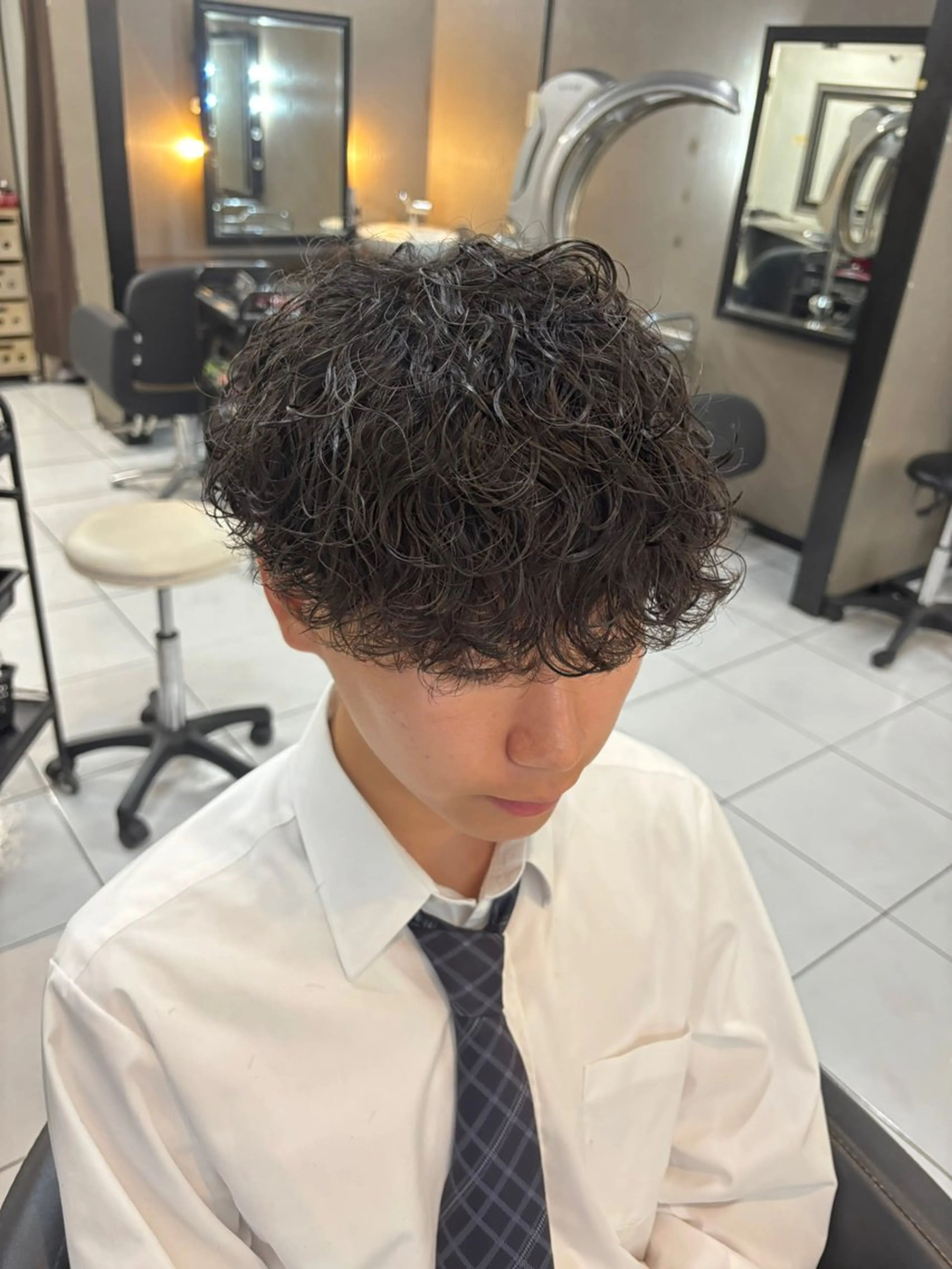 メンズ メンズパーマ 波巻きパーマ カット パーマ 加川 隼人のヘアスタイル