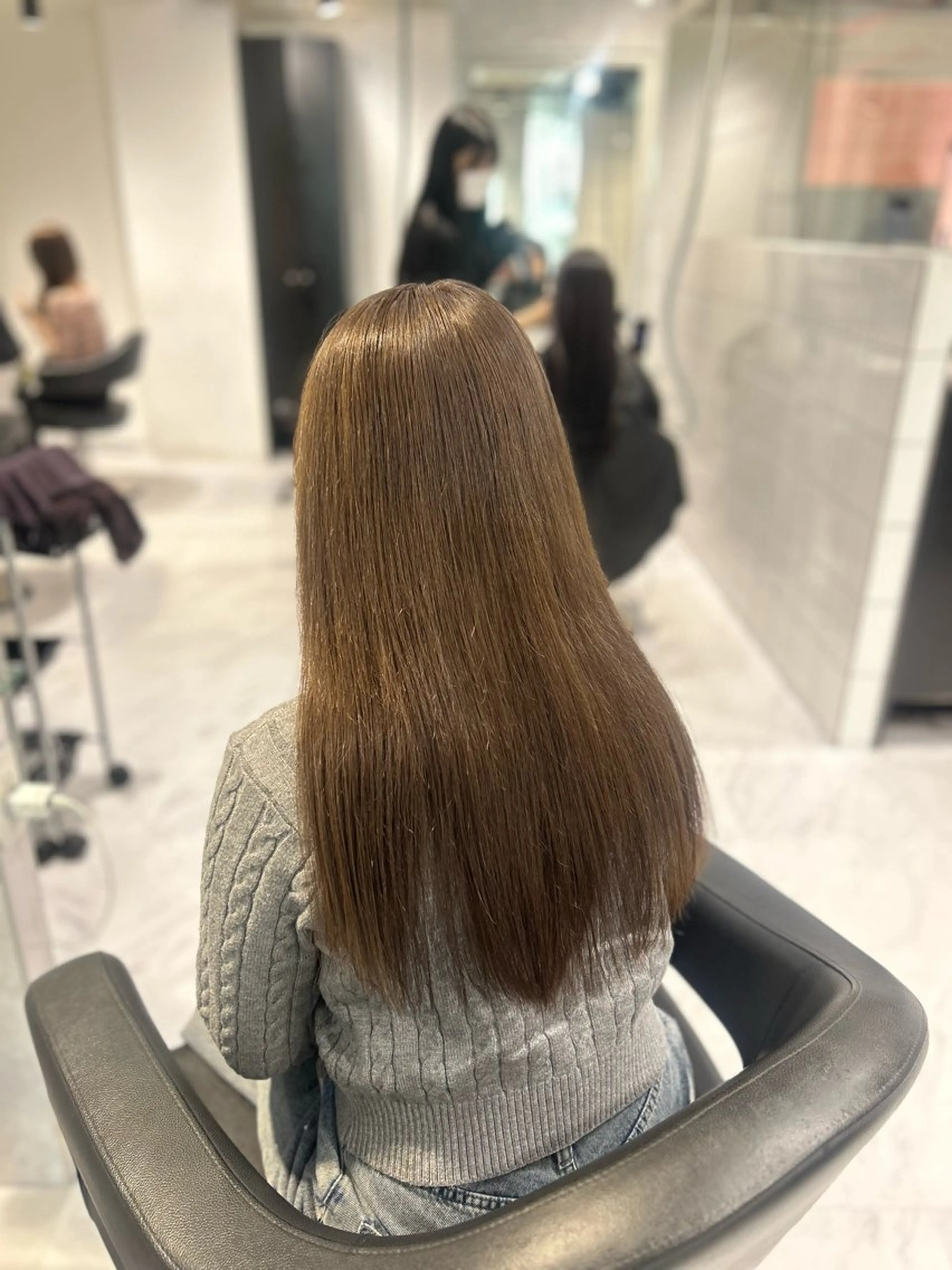 ロング カラー ヘアカラー トリートメント 表参道/透明感カラー /暗髪/ジュキヤのヘアスタイル