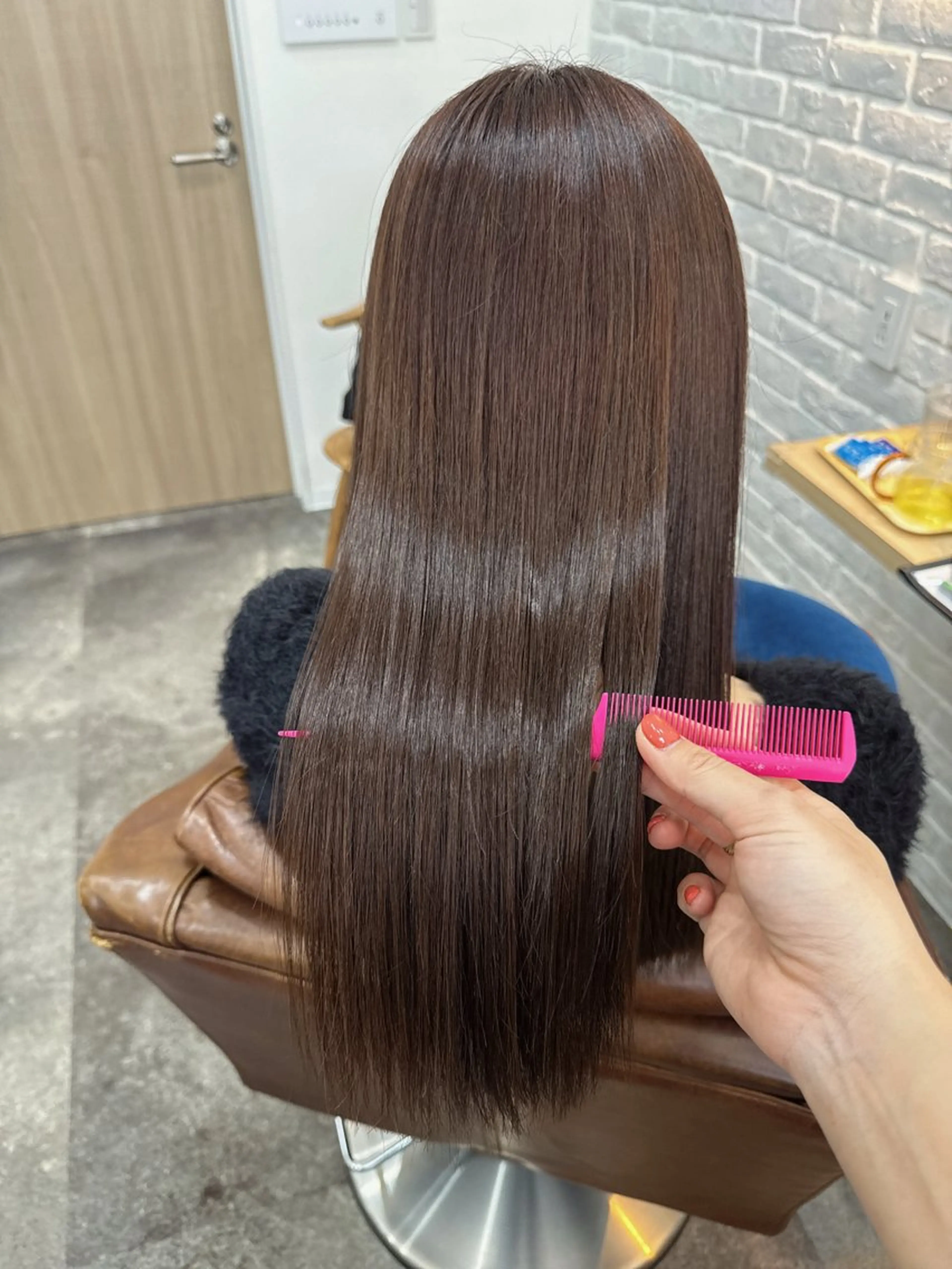 セミロング カラー ベージュカラー ブリーチ 透明感カラー ブリーチなしカラー オリーブベージュ ヘアカラー トリートメント GOODDAY 🫧Manami🫧のヘアスタイル