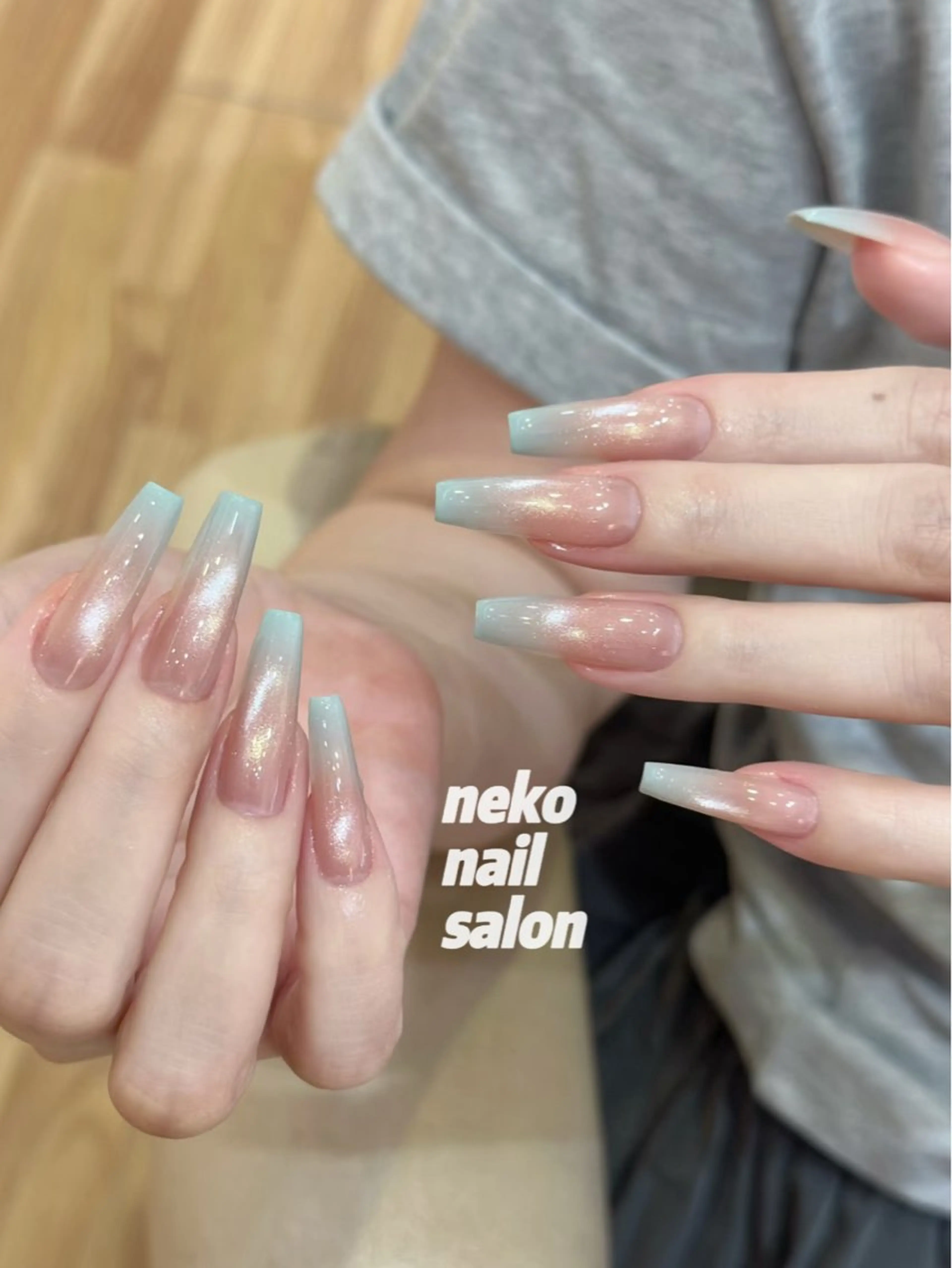 ネイル ロングネイル マグネットネイル ネイルチップ ハンドネイル neko nail所属・neko nailのネイルデザイン