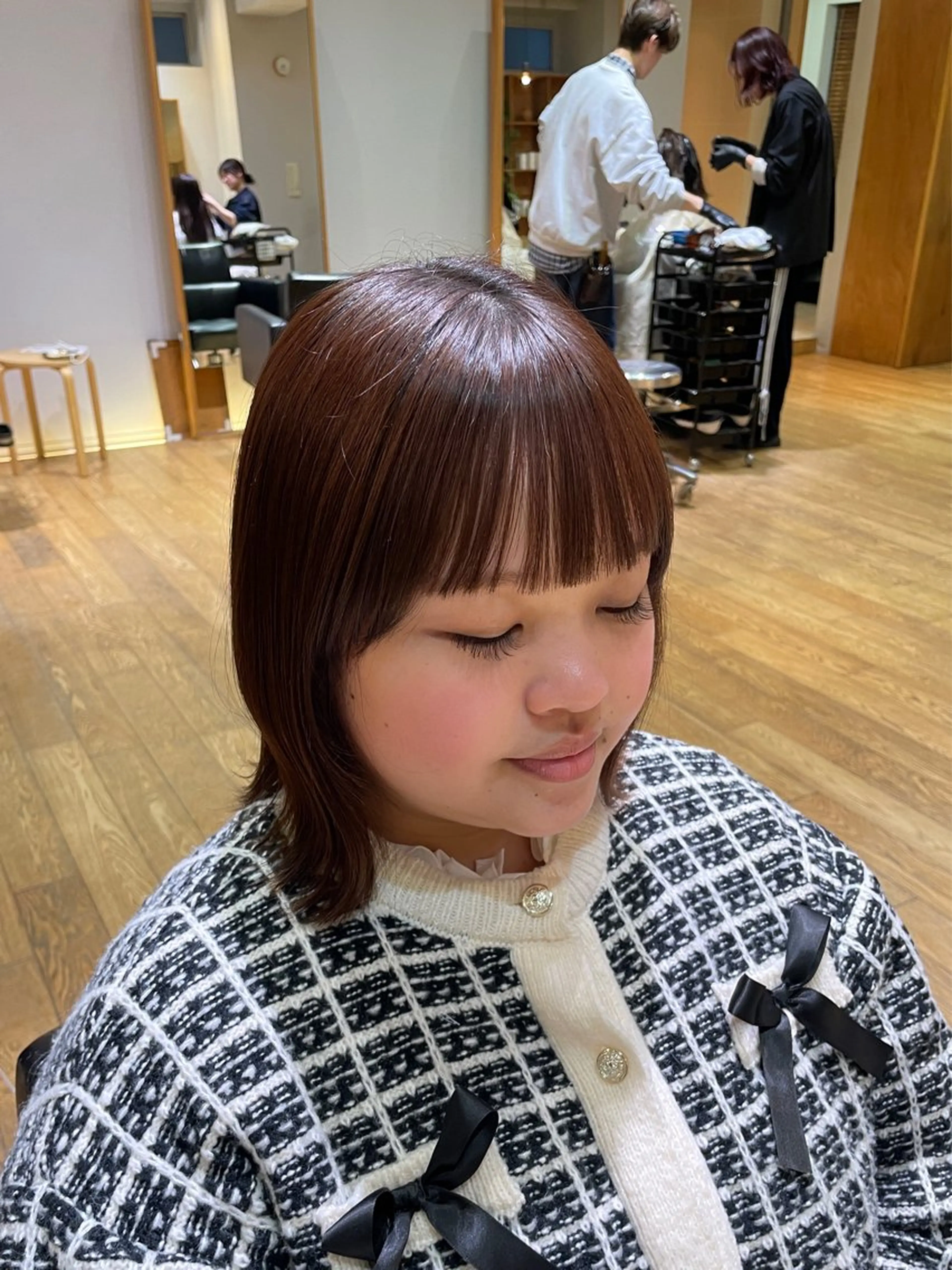 ミディアム パーマ パーマ 縮毛矯正 縮毛矯正/レイヤー /ひかる🌙のヘアスタイル