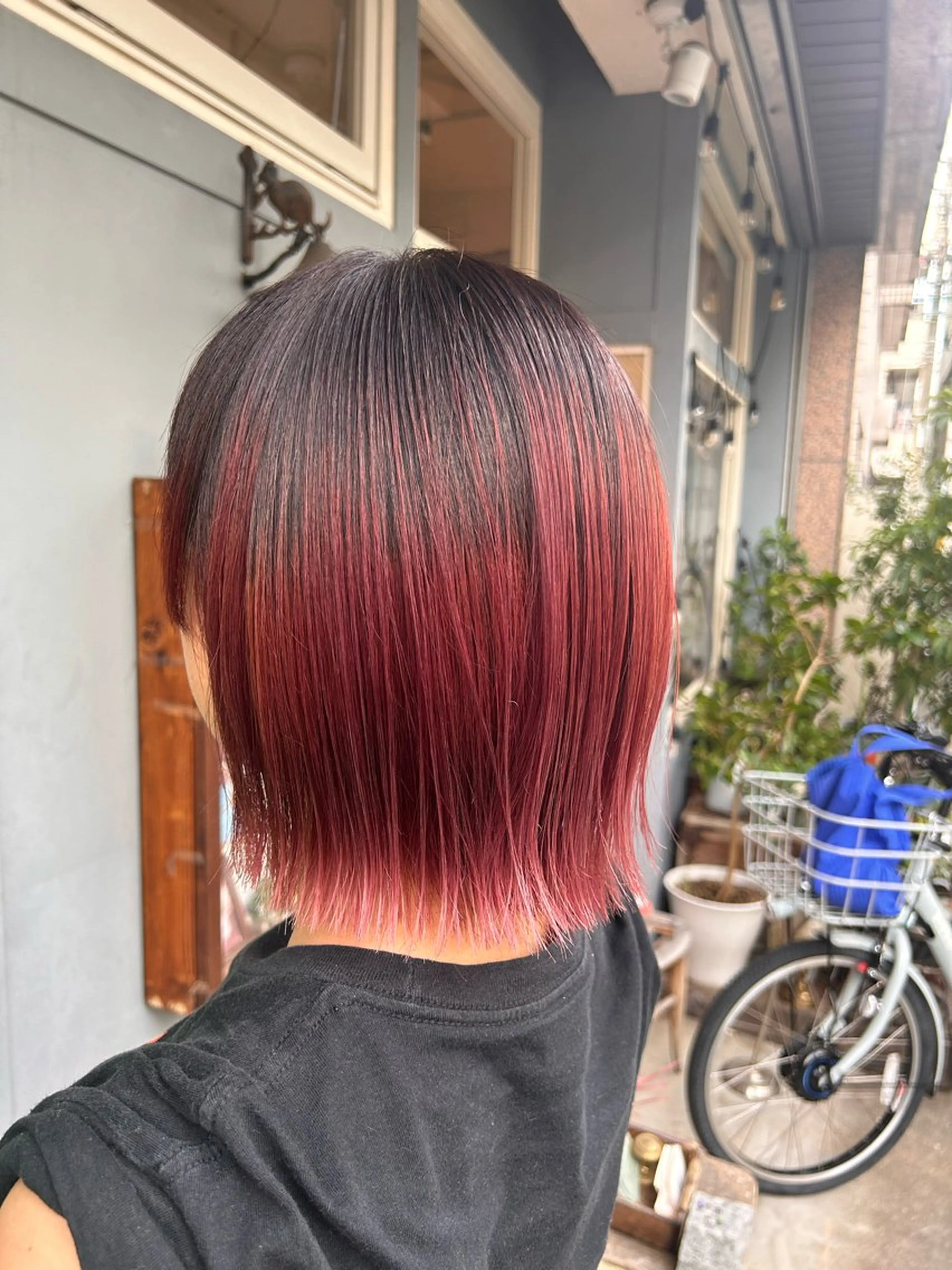 ショート カラー ヘアカラー トリートメント 清水千優/パーマ/透 明感カラー/メンズのヘアスタイル