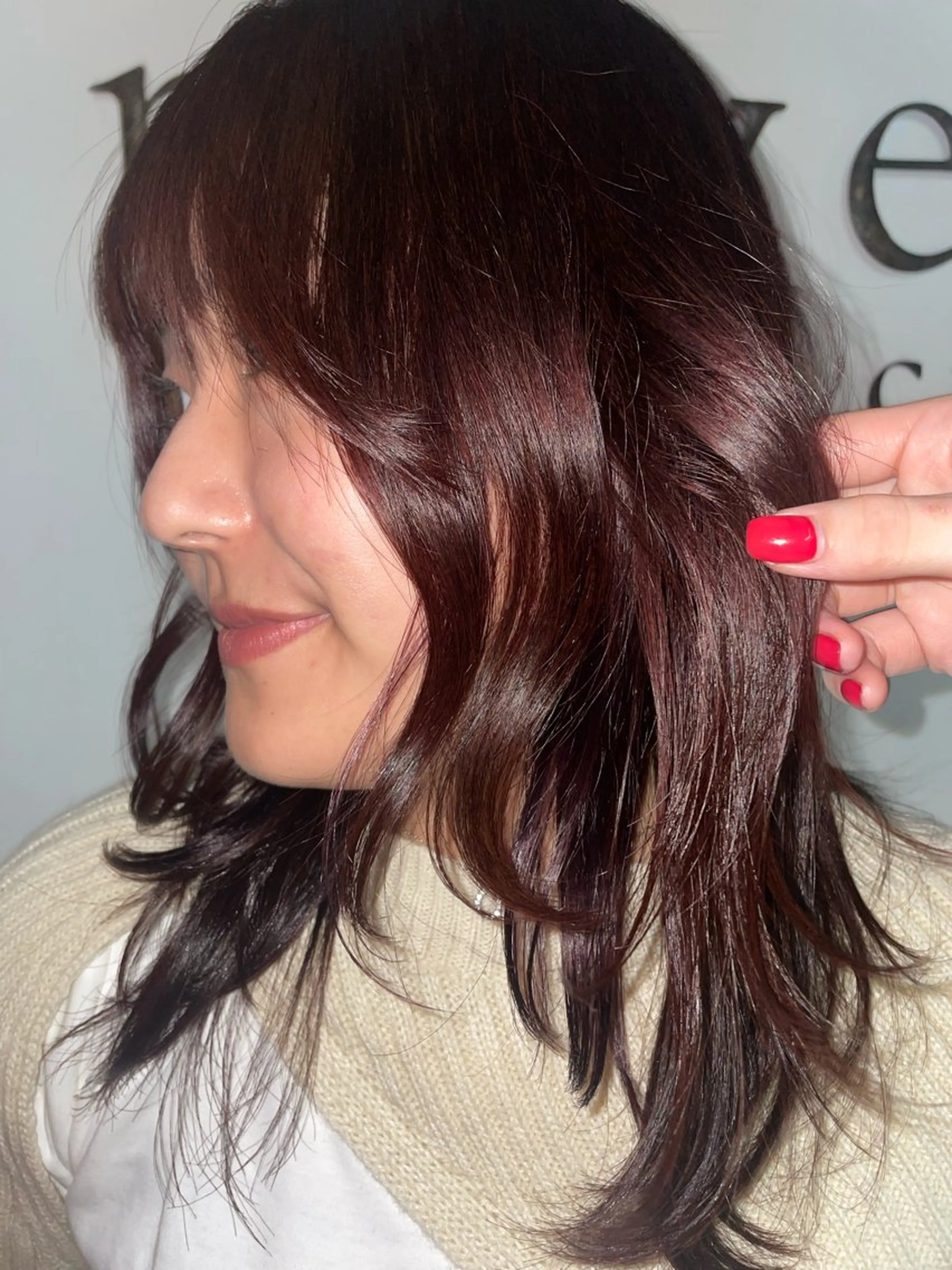 セミロング ヘアカラー ブリーチ🌟リタッチ 🎠KANON🎡のヘアスタイル