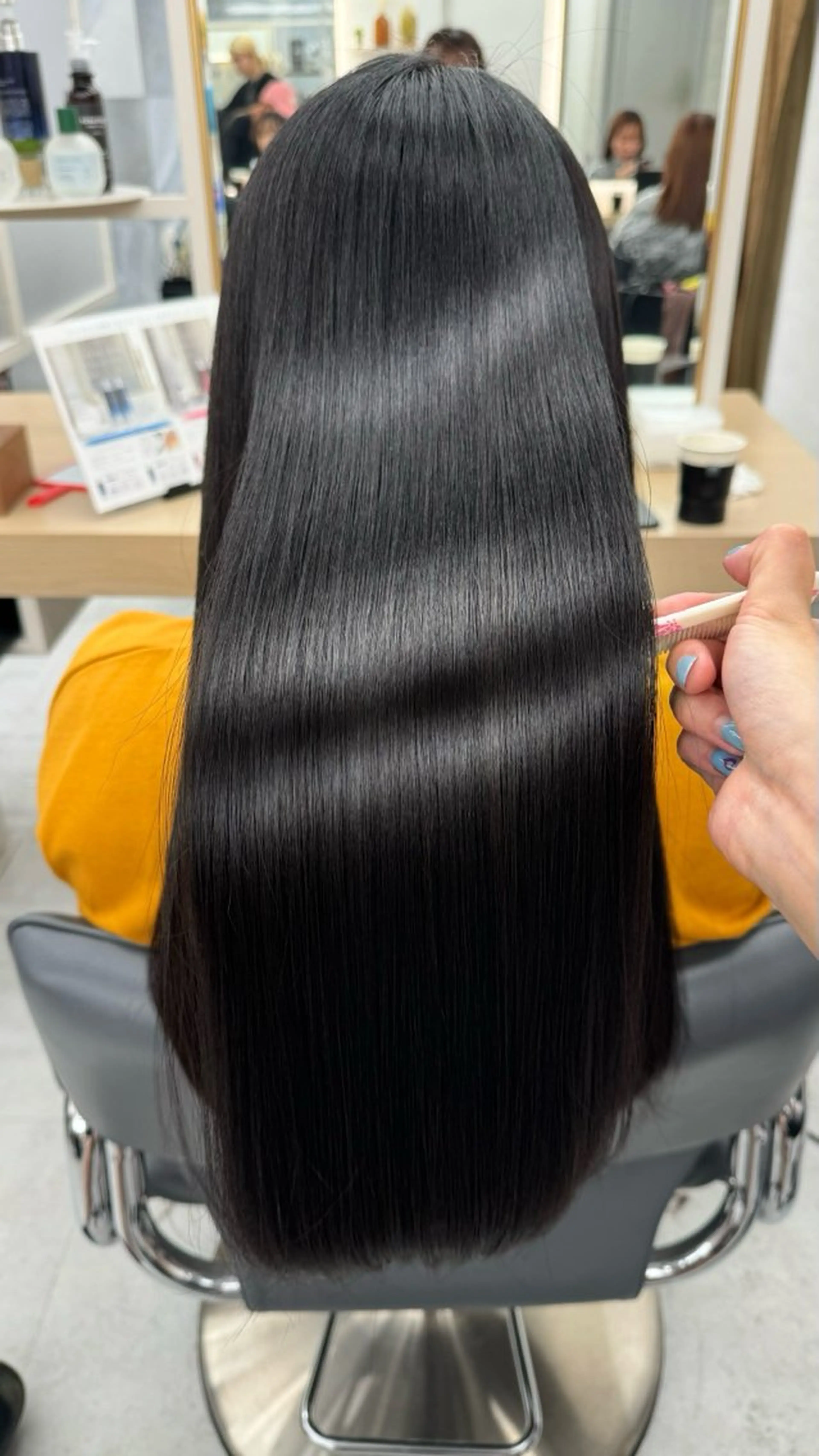 ロング 縮毛矯正 トリートメント ヘッドスパ 韓国/アイドルヘア 🎀みづきのヘアスタイル