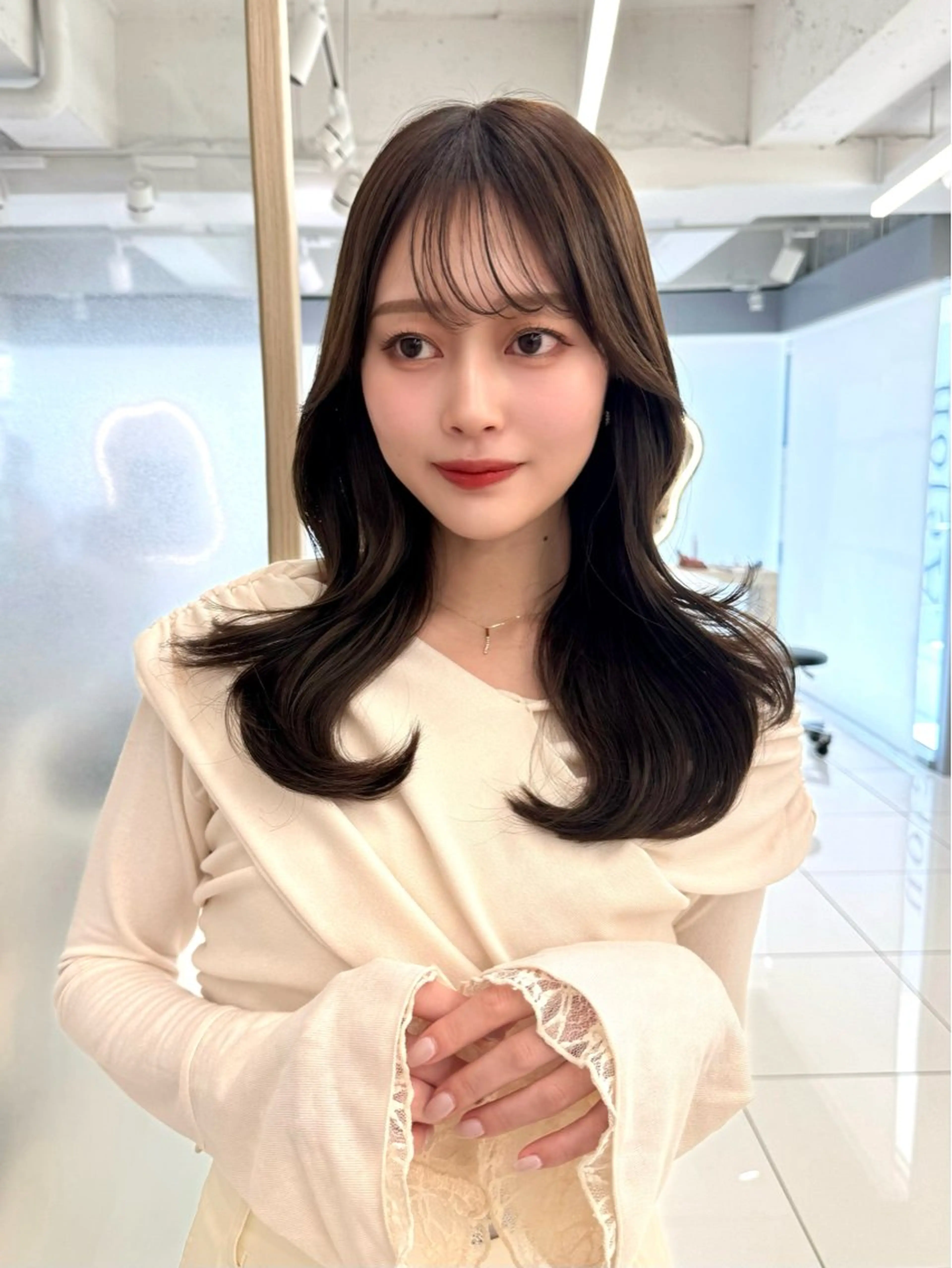 ロング 顔周り🇰🇷韓国 レイヤー/いづみ💞のヘアスタイル