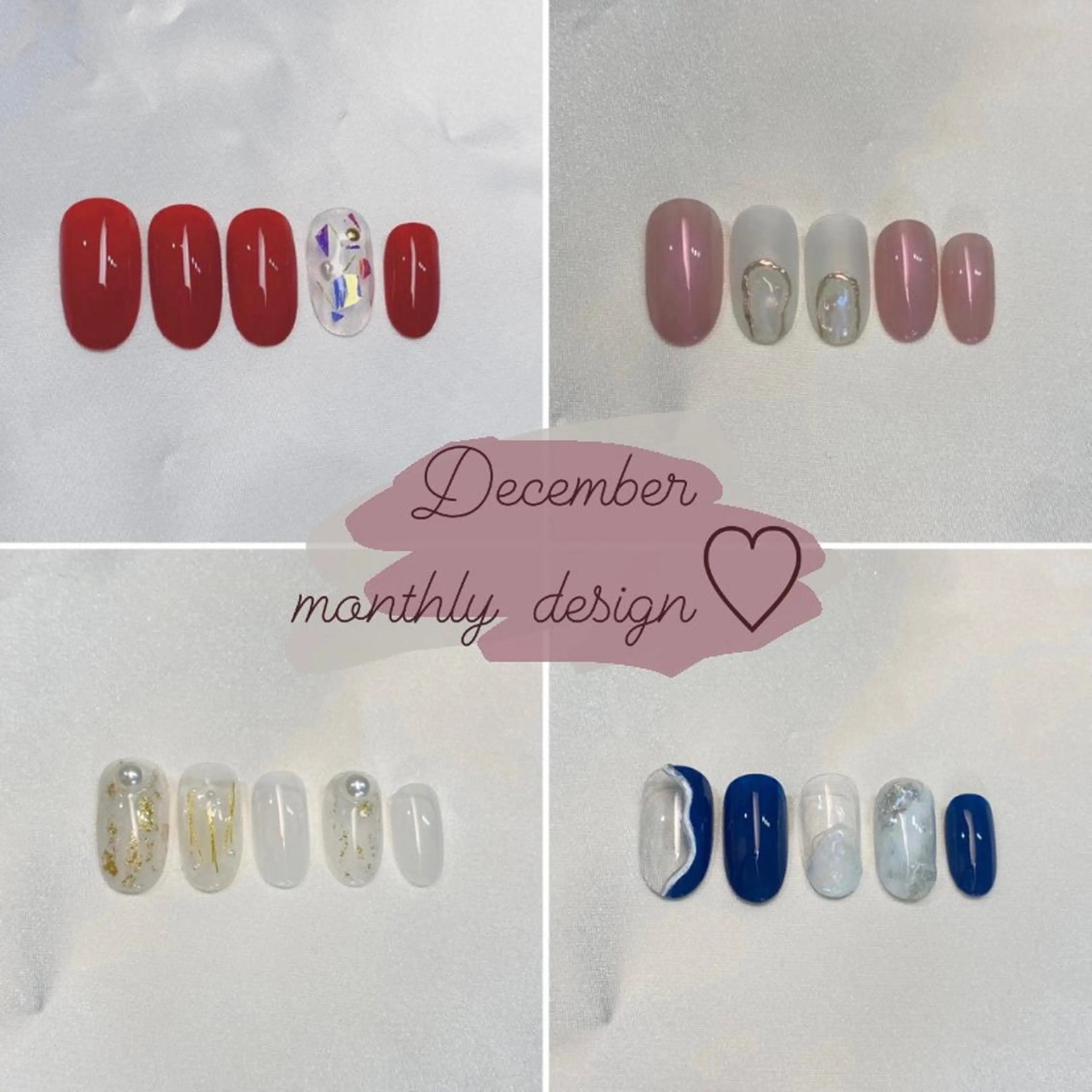 ネイル 冬ネイル クリスマス loulou   _nail所属・葛西 知佳のネイルデザイン