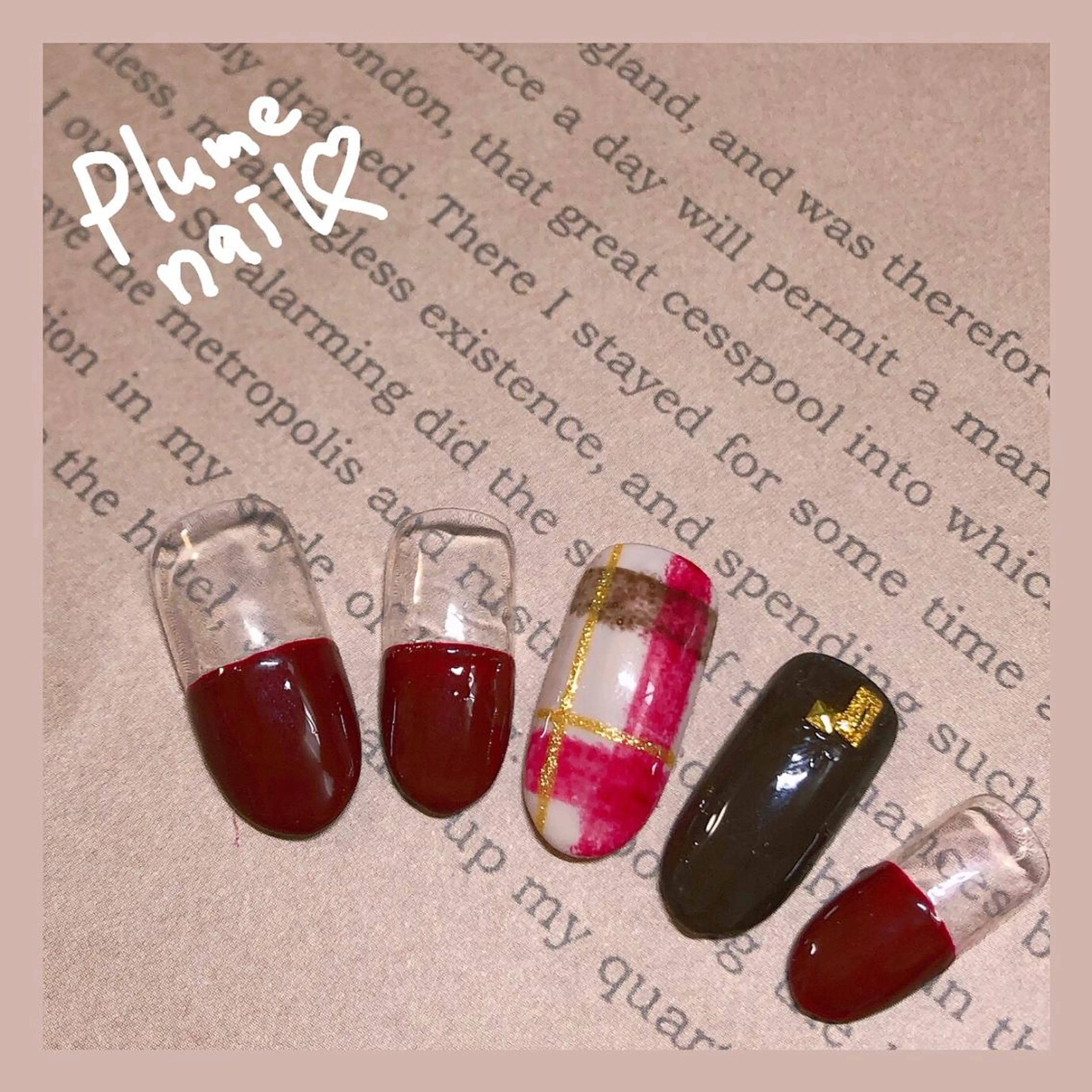 ネイル アートネイル フレンチネイル 韓国ネイル オフィスネイル ワンカラーネイル plume nail ☆韓国ネイルのネイルデザイン