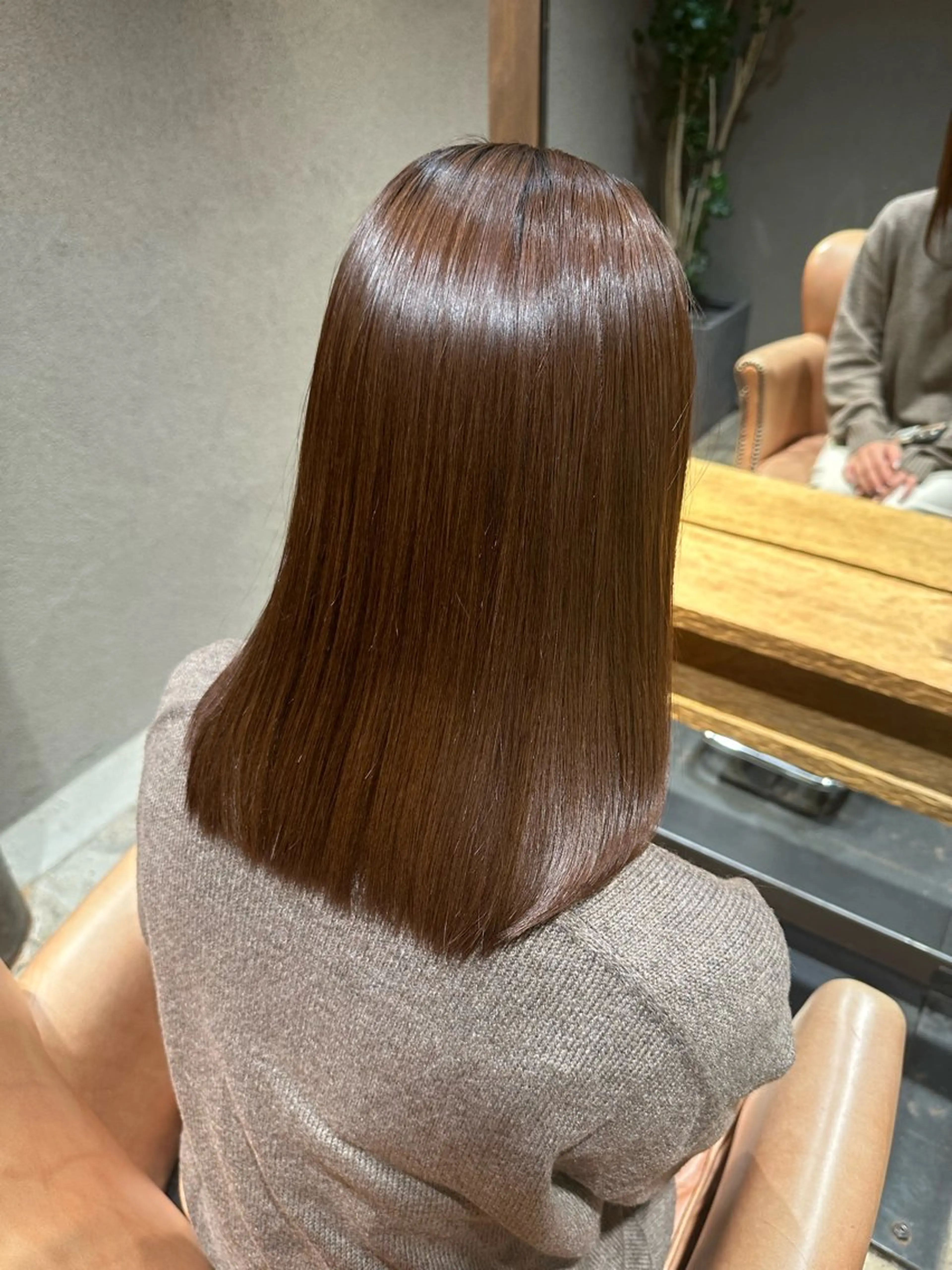 セミロング 縮毛矯正 カット 縮毛矯正 トリートメント 似合わせ松本 容政のヘアスタイル